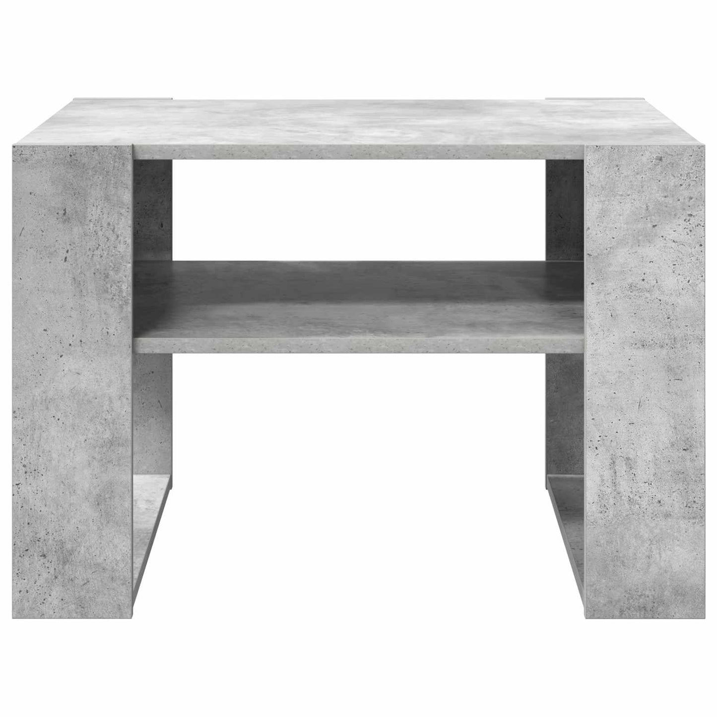 Dohányzóasztal Beton Szürke 66 x 53 x 45 cm Szerelt Fa