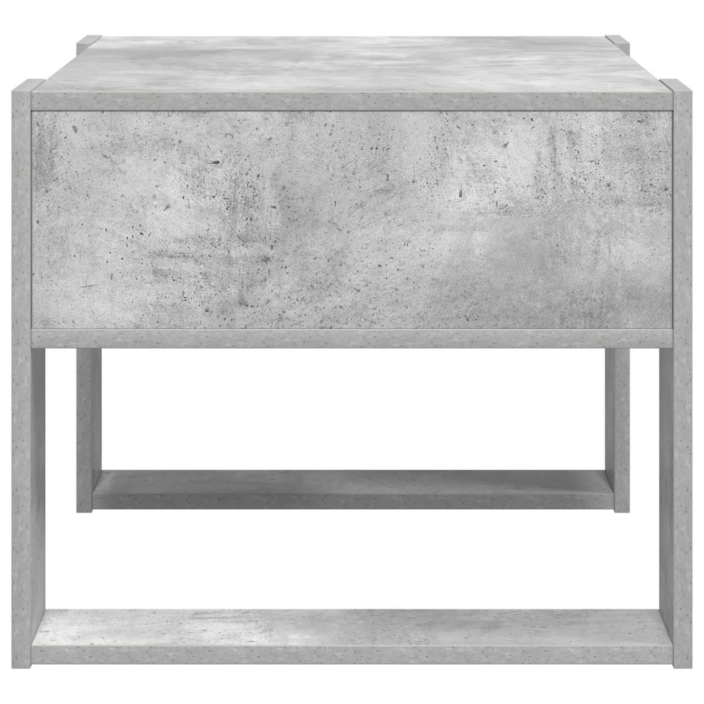 Dohányzóasztal Beton Szürke 66 x 53 x 45 cm Szerelt Fa