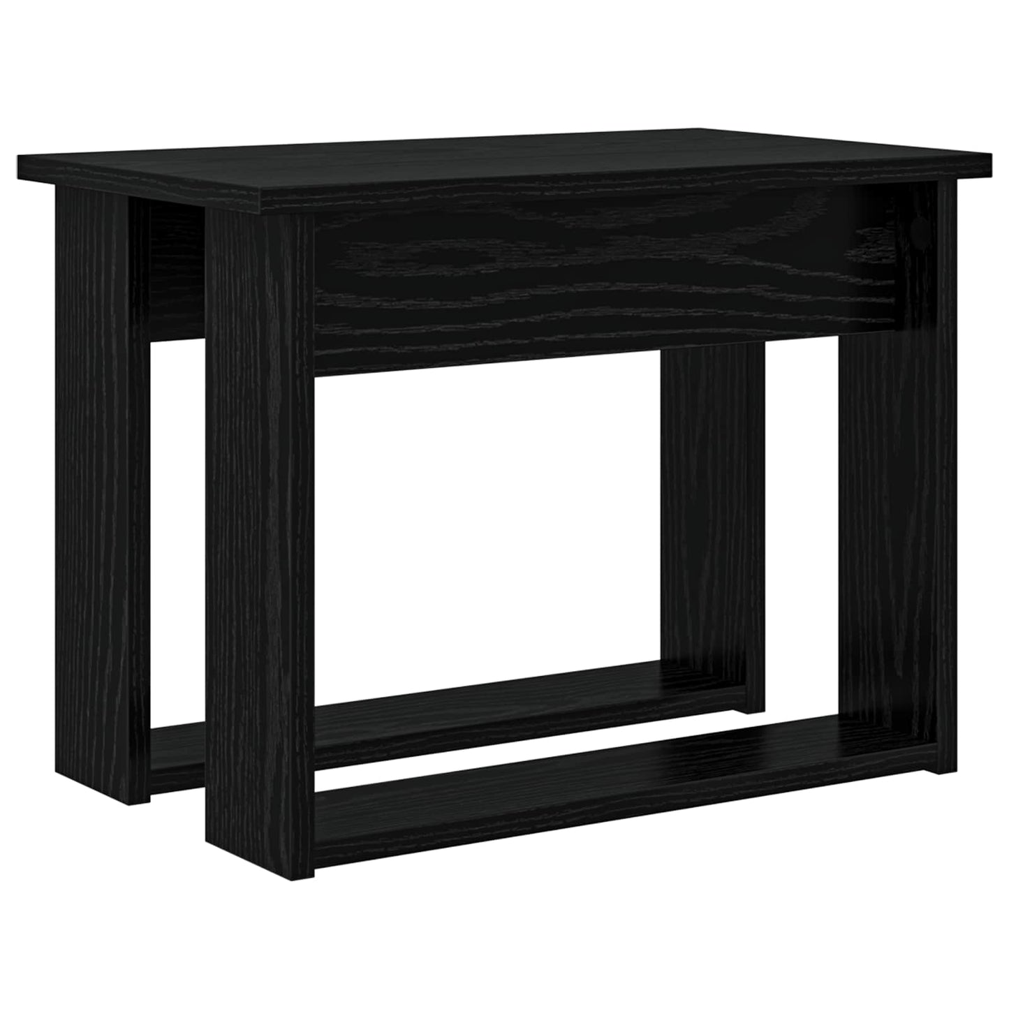 Kávasztal Szett 2 pcs Fekete tölgy 50 x 52 x 42 cm Szerelt Fa