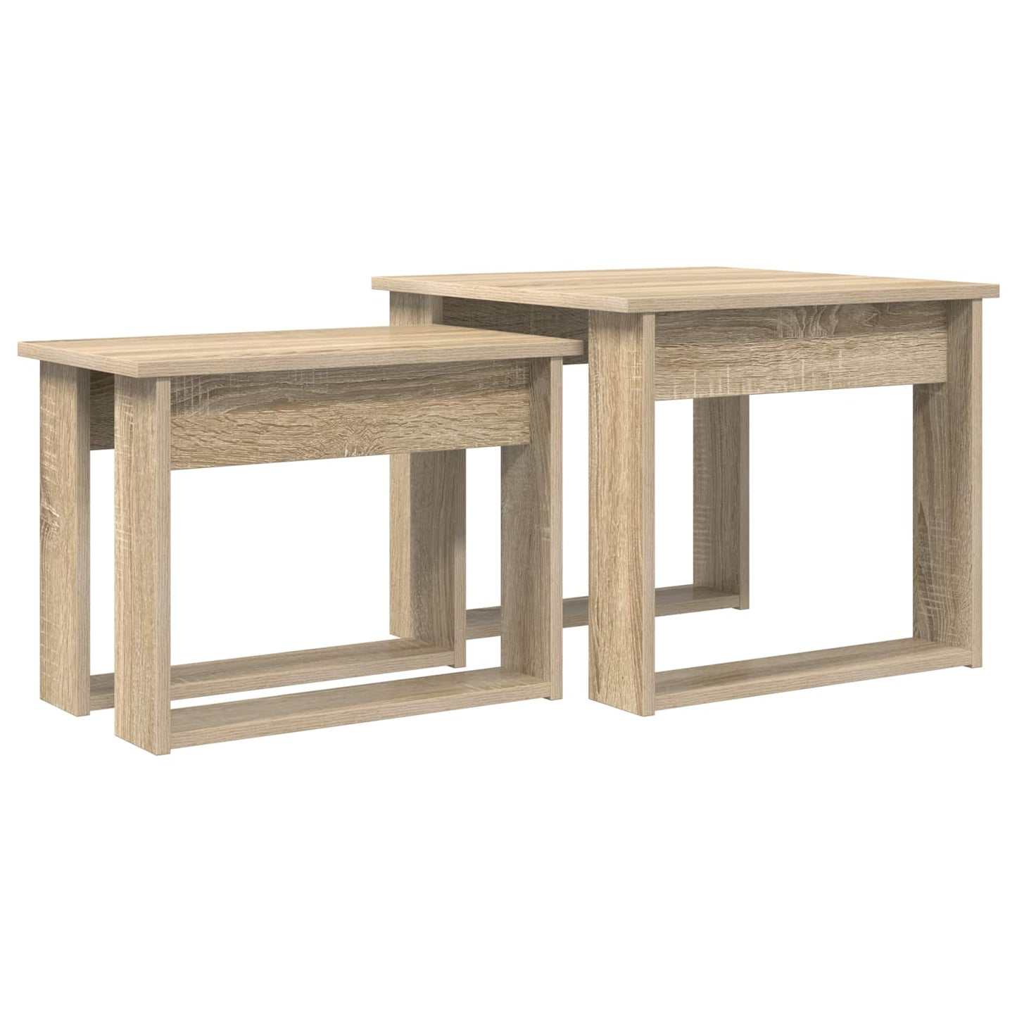Kávasztal Szett 2 pcs Sonoma tölgy 50 x 52 x 42 cm Szerelt Fa