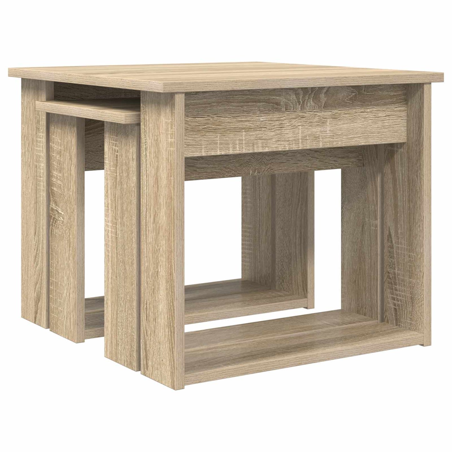 Kávasztal Szett 2 pcs Sonoma tölgy 50 x 52 x 42 cm Szerelt Fa
