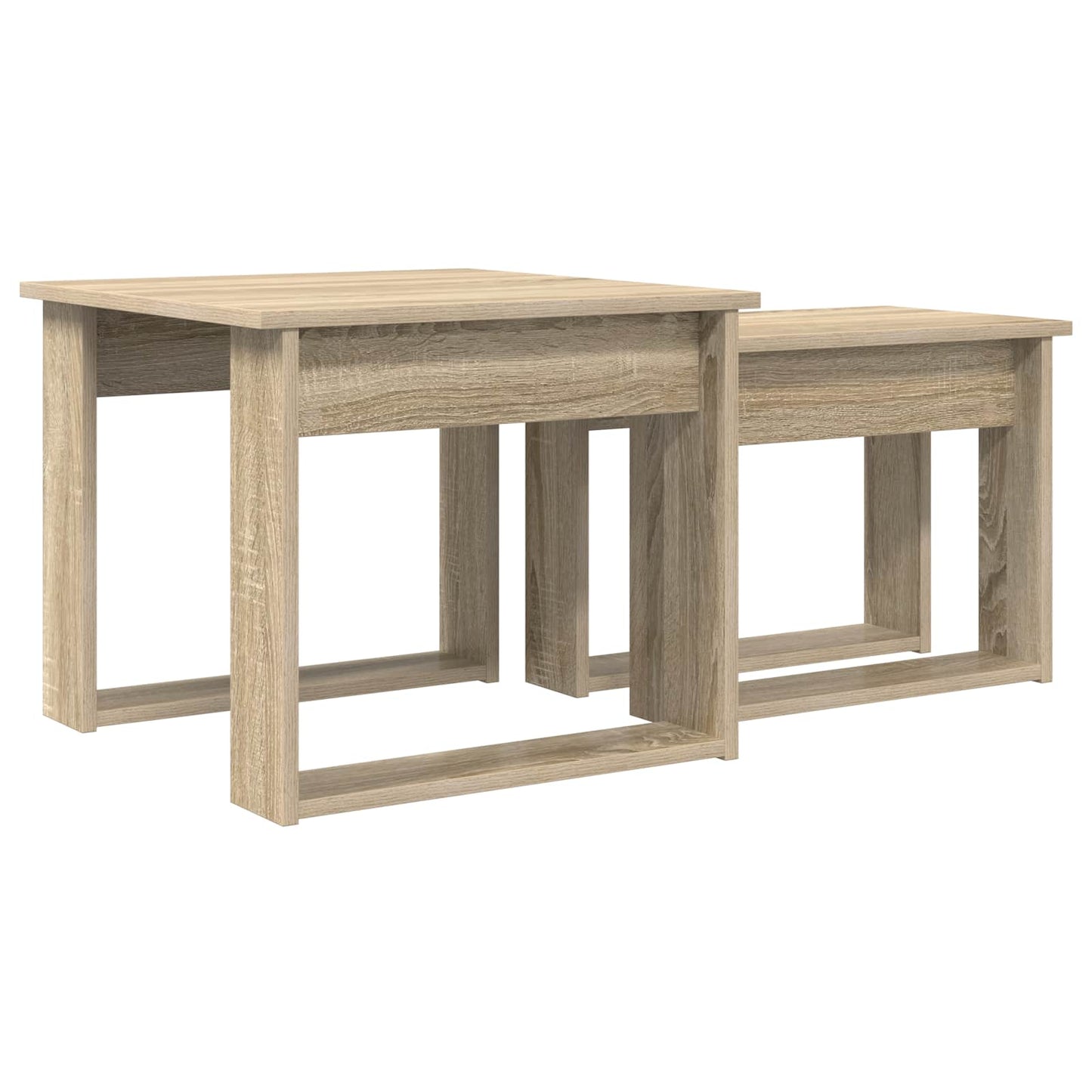 Kávasztal Szett 2 pcs Sonoma tölgy 50 x 52 x 42 cm Szerelt Fa