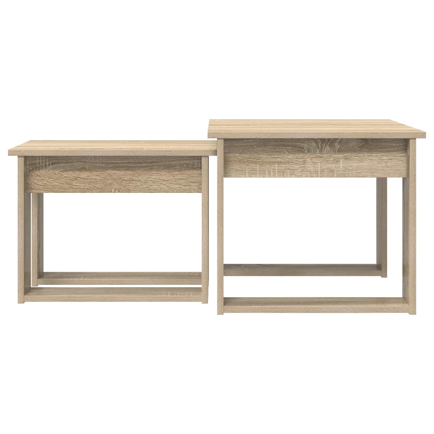Kávasztal Szett 2 pcs Sonoma tölgy 50 x 52 x 42 cm Szerelt Fa