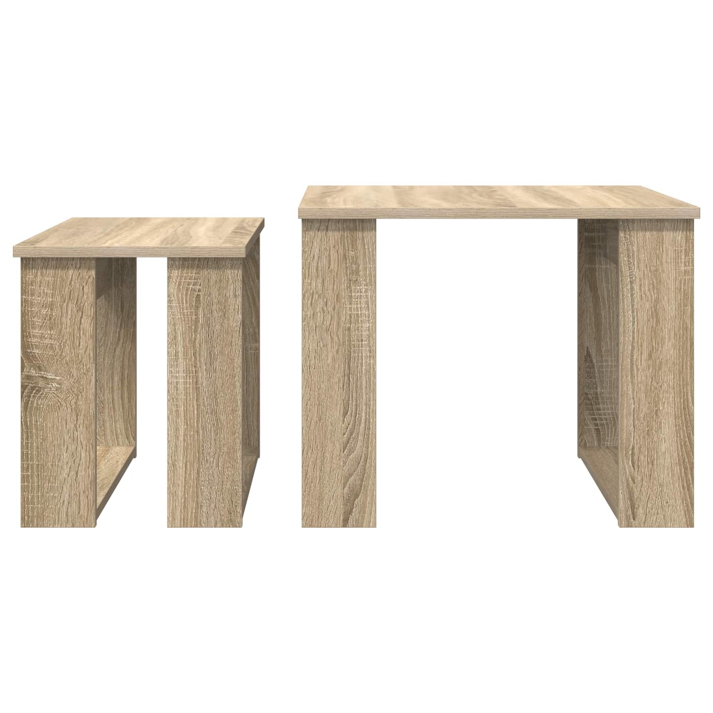 Kávasztal Szett 2 pcs Sonoma tölgy 50 x 52 x 42 cm Szerelt Fa