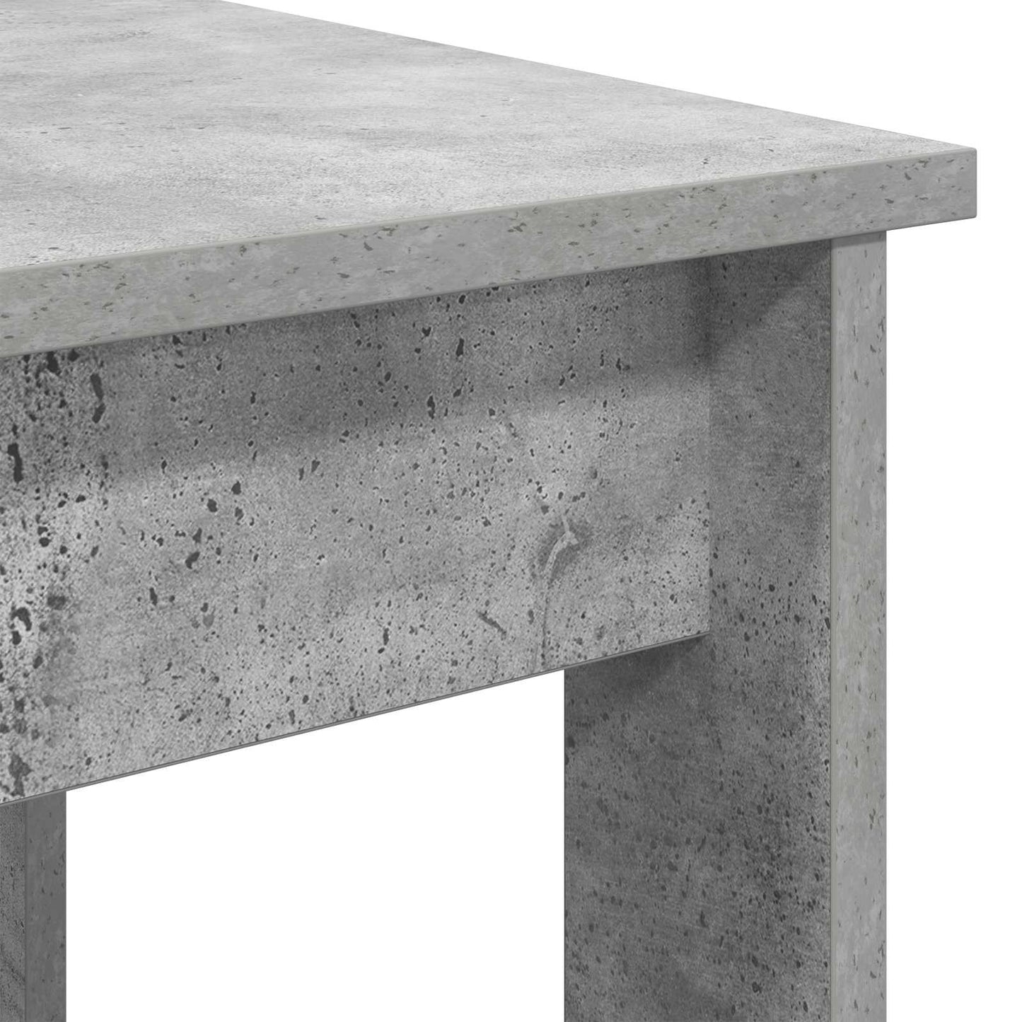 Kávasztal Szett 2 pcs Beton Szürke 50 x 52 x 42 cm Szerelt Fa