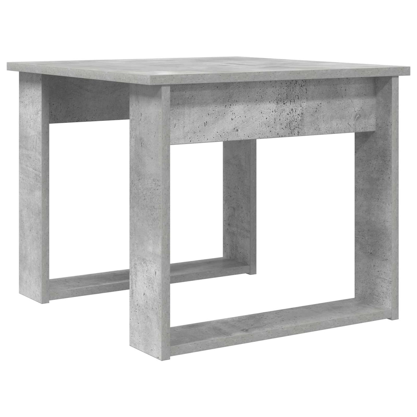 Kávasztal Szett 2 pcs Beton Szürke 50 x 52 x 42 cm Szerelt Fa