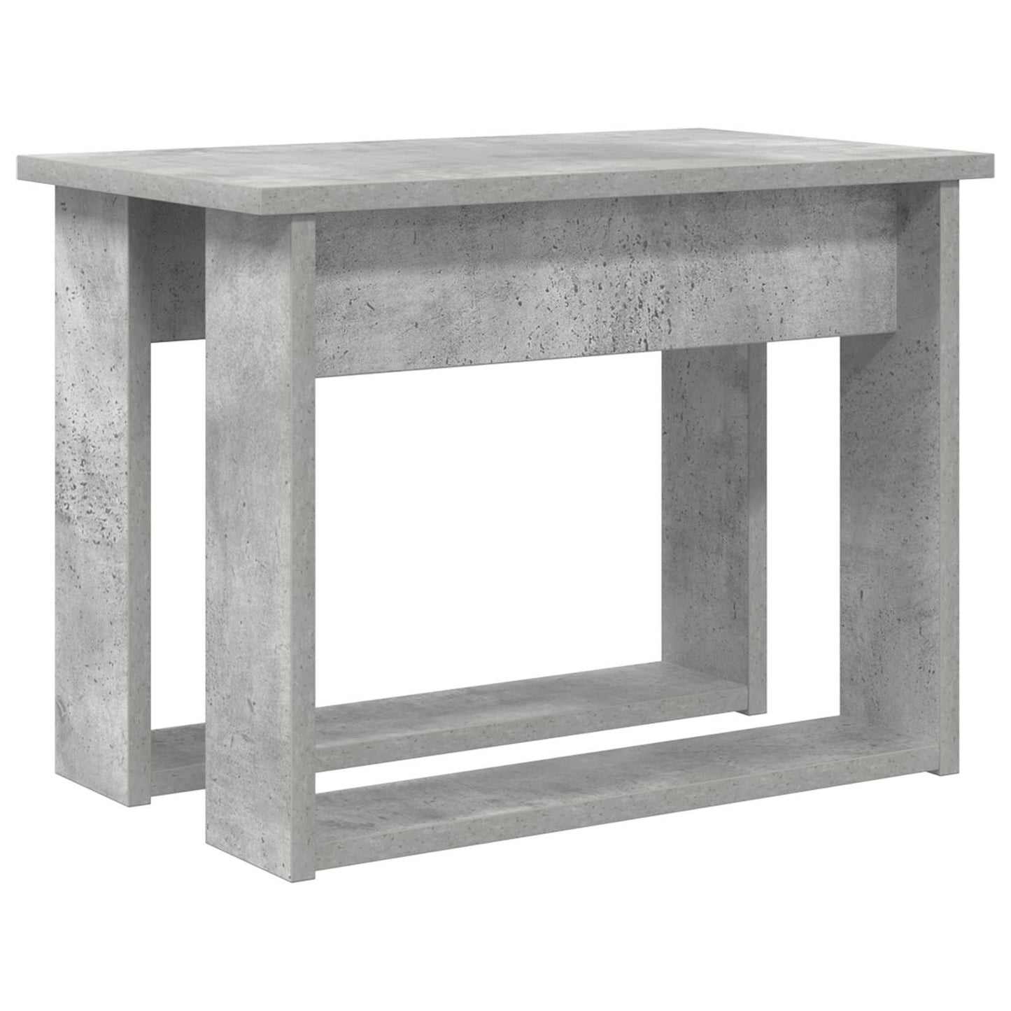 Kávasztal Szett 2 pcs Beton Szürke 50 x 52 x 42 cm Szerelt Fa