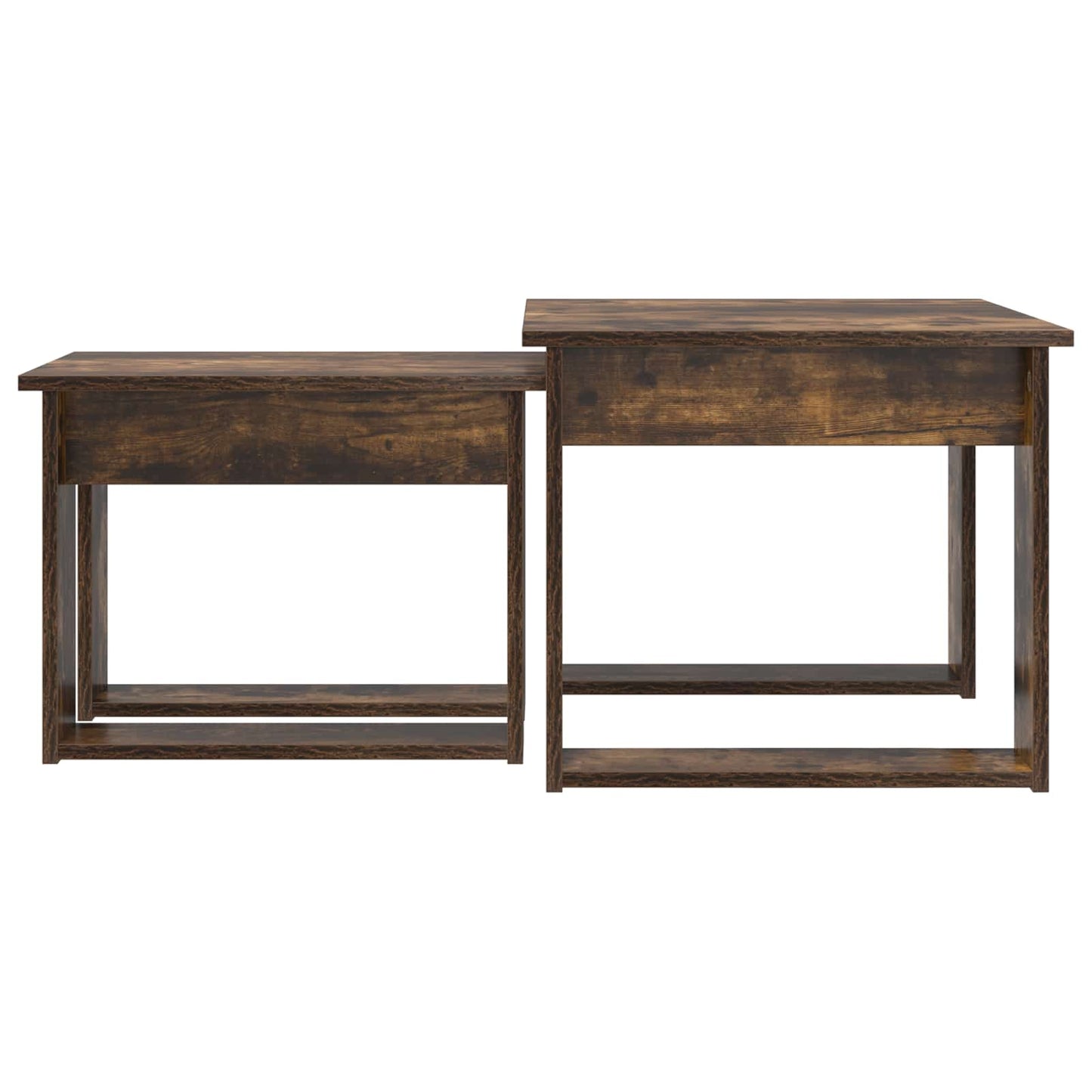 Kávasztal Szett 2 pcs Füstölt tölgy 50 x 52 x 42 cm Szerelt Fa