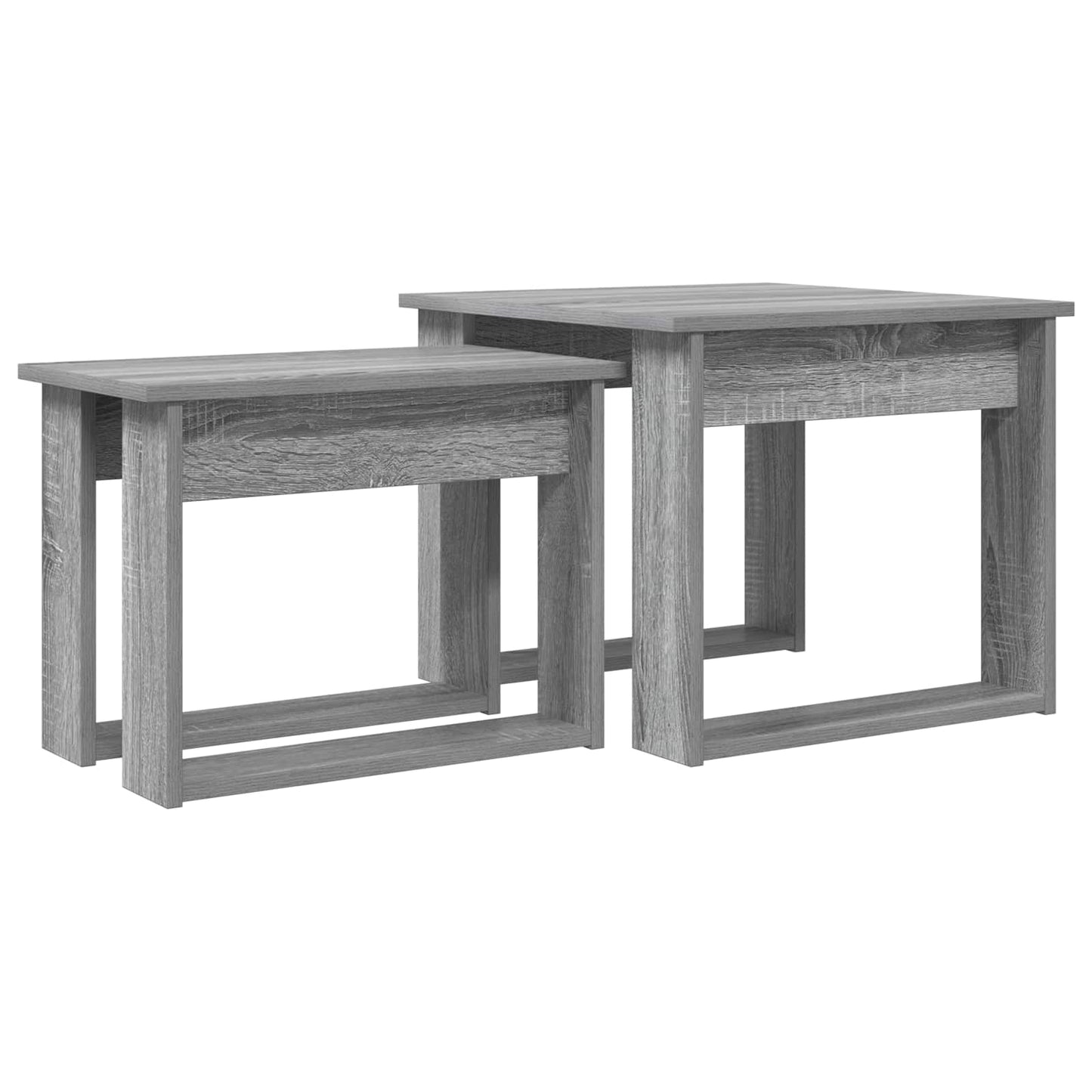 Kávasztal Szett 2 pcs Szürke Sonoma 50 x 52 x 42 cm Szerelt Fa