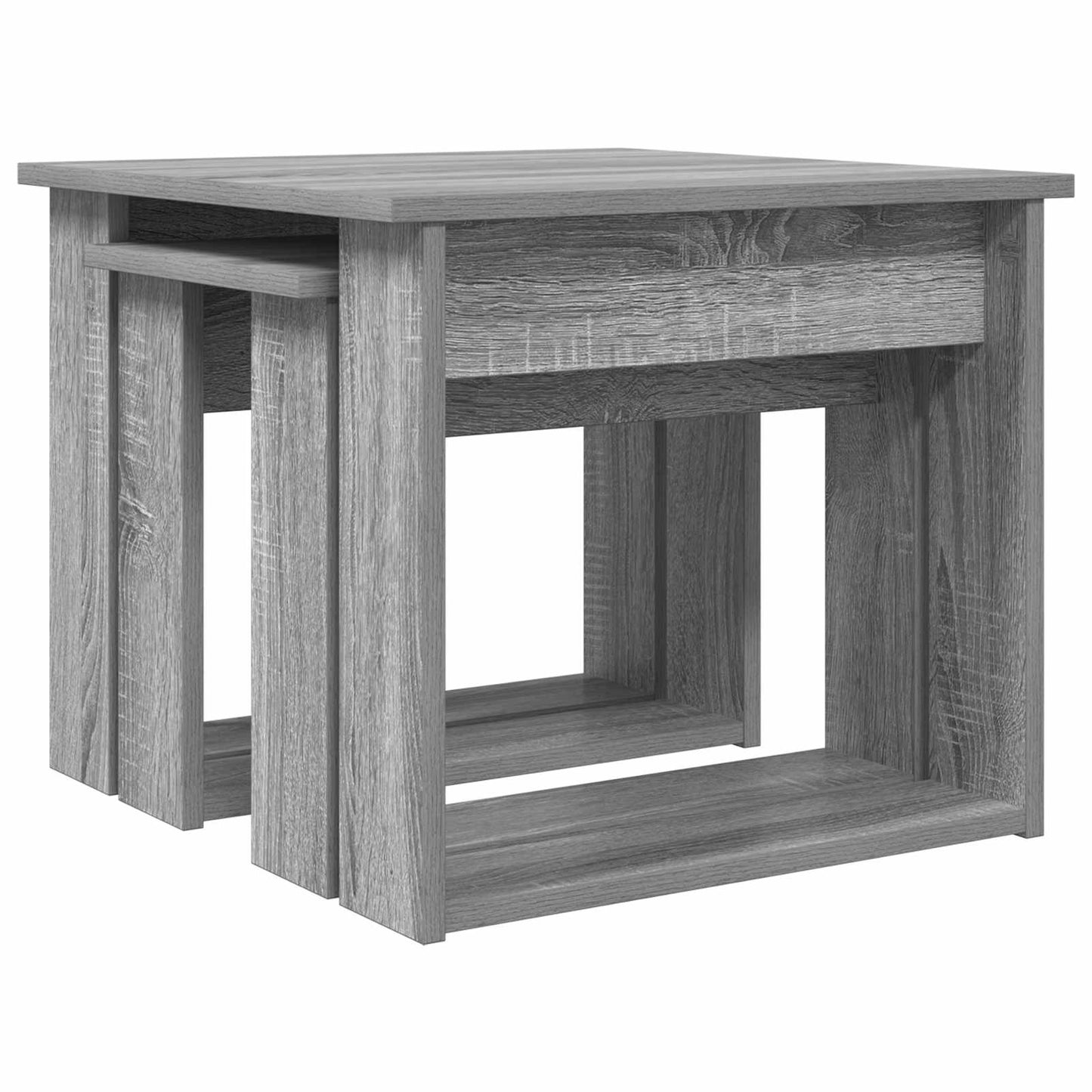 Kávasztal Szett 2 pcs Szürke Sonoma 50 x 52 x 42 cm Szerelt Fa