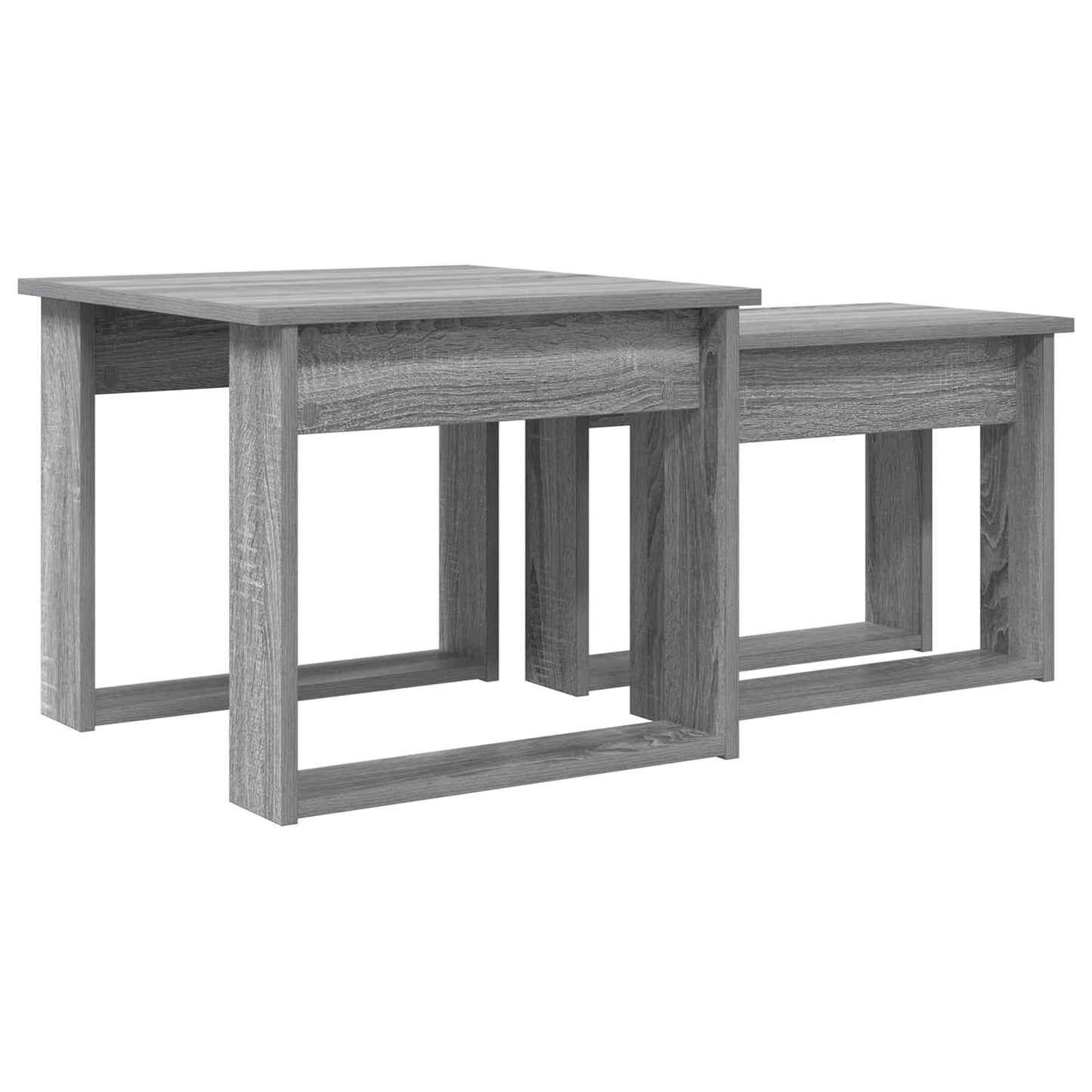 Kávasztal Szett 2 pcs Szürke Sonoma 50 x 52 x 42 cm Szerelt Fa