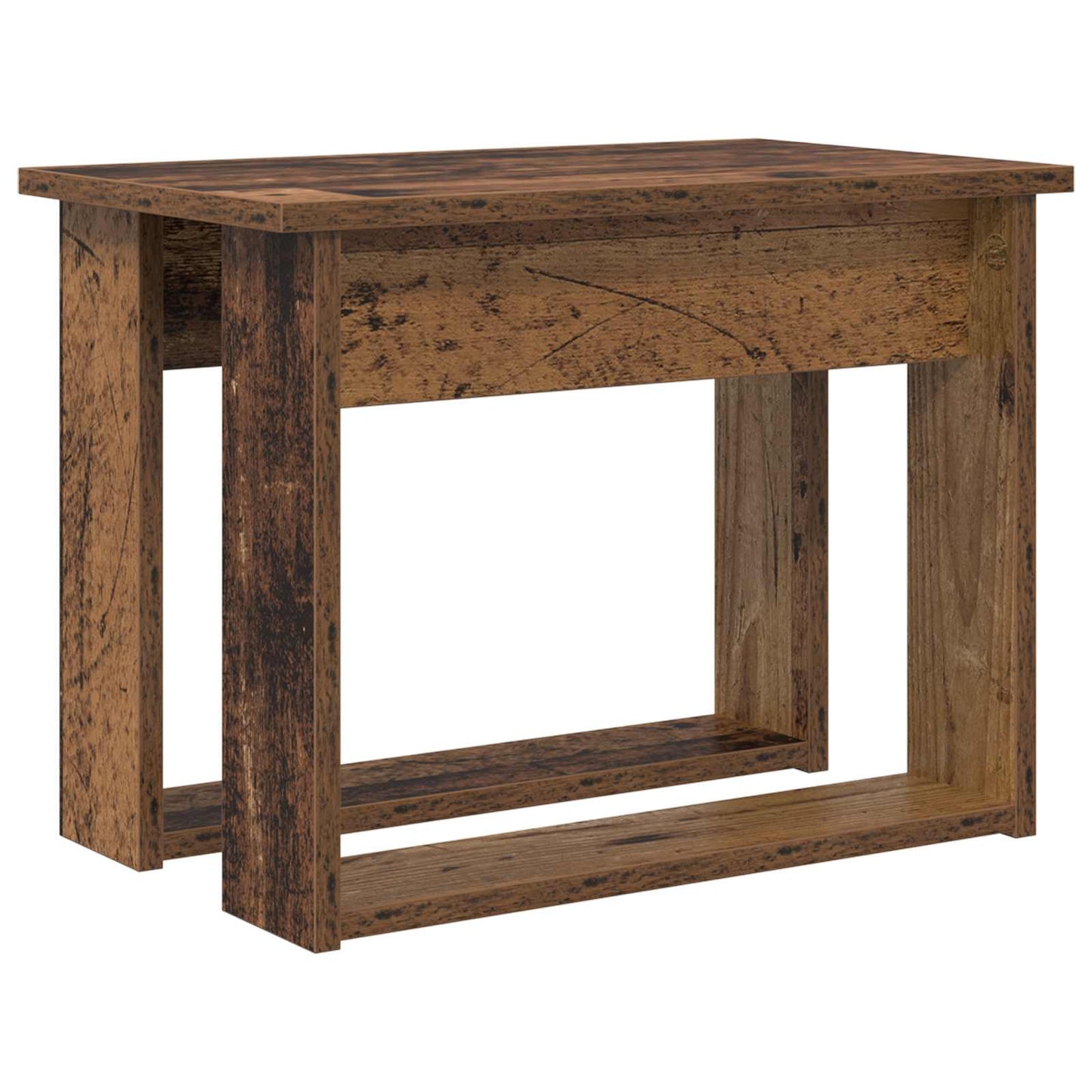 Kávasztal Szett 2 pcs Öreg fa 50 x 52 x 42 cm Szerelt Fa