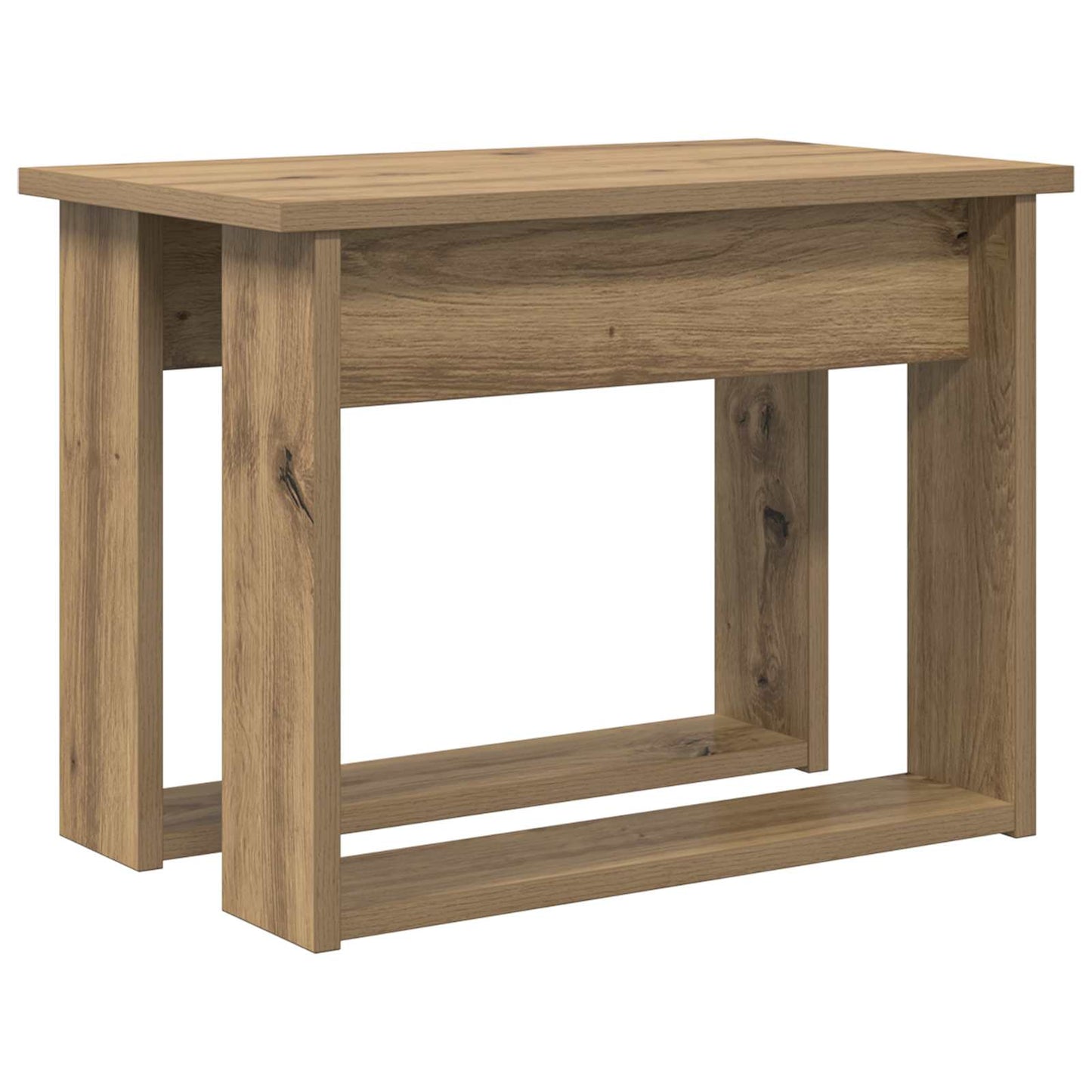 Kávasztal Szett 2 db Artisan tölgy 50 x 52 x 42 cm Szerelt Fa