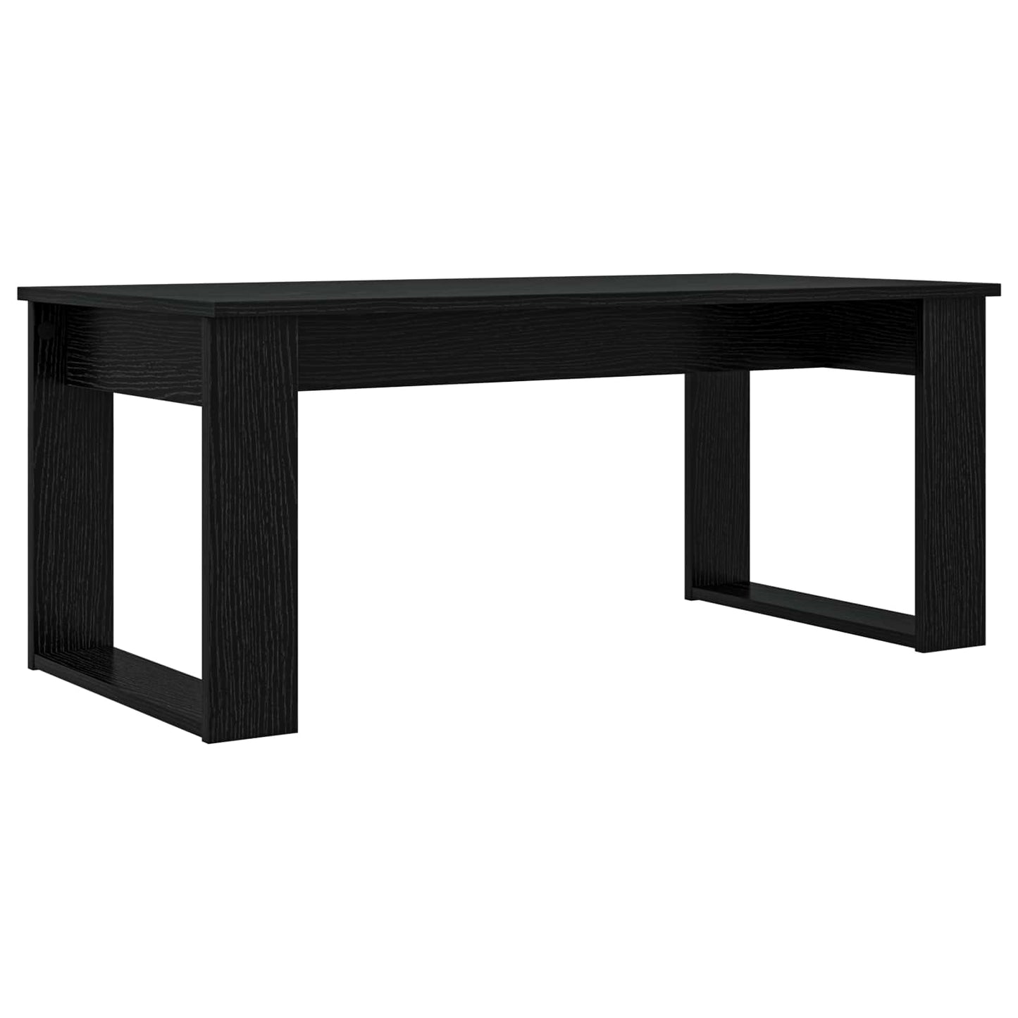 Kávasztal Szett 2 pcs Fekete tölgy 100 x 50 x 42 cm Szerelt Fa