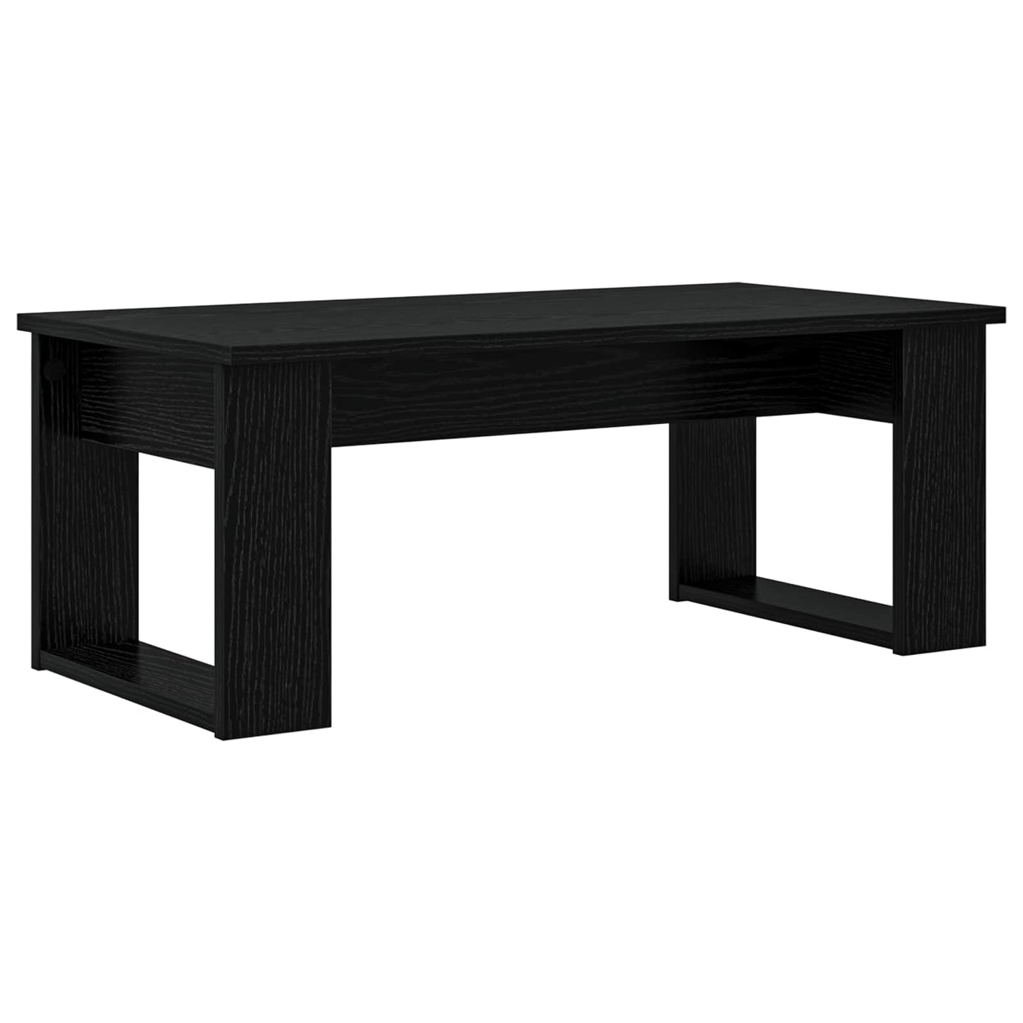 Kávasztal Szett 2 pcs Fekete tölgy 100 x 50 x 42 cm Szerelt Fa