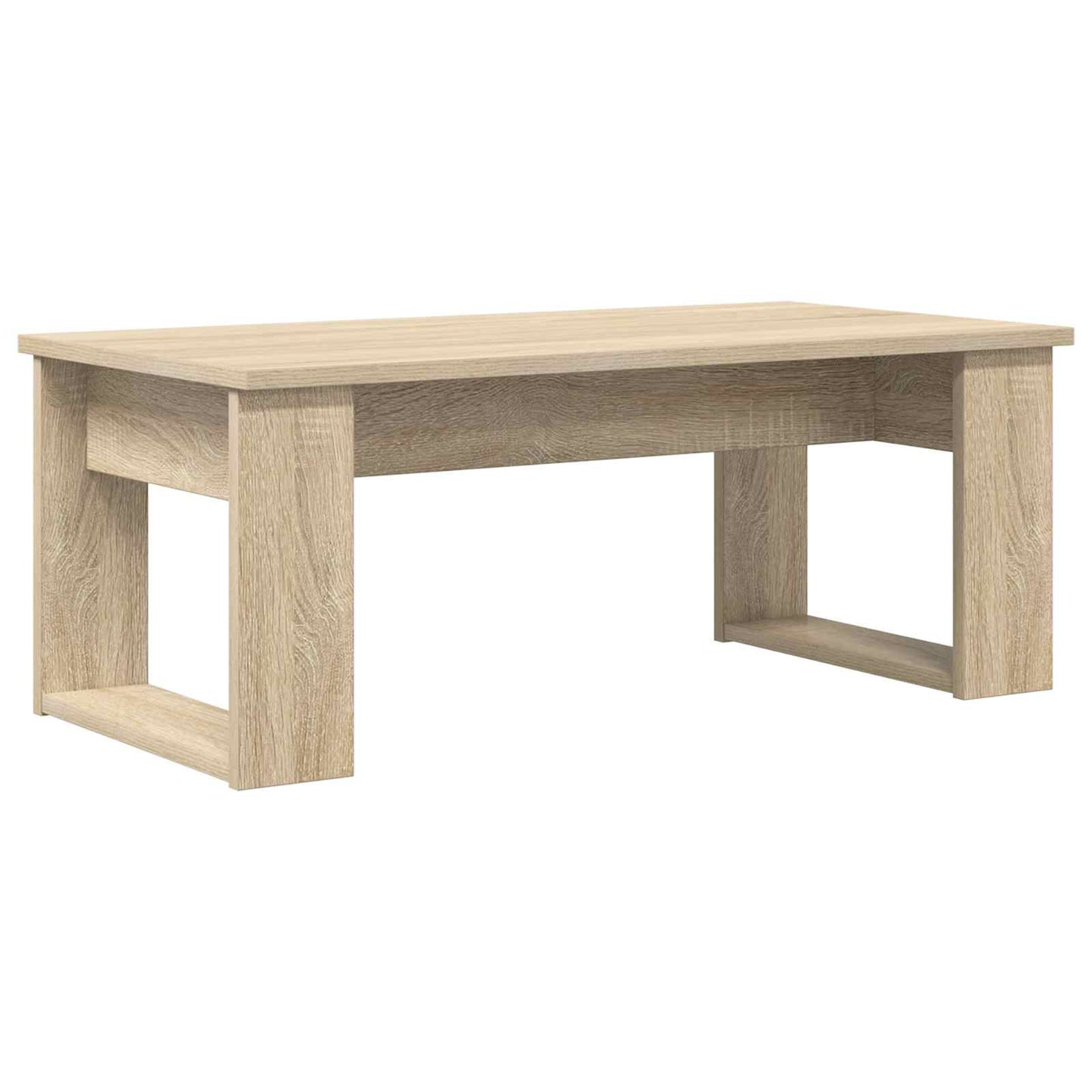 Kávasztal Szett 2 pcs Sonoma tölgy 100 x 50 x 42 cm Szerelt Fa