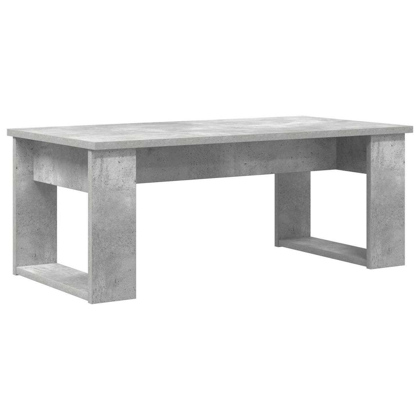 Kávasztal Szett 2 db Beton Szürke 100 x 50 x 42 cm Szerelt Fa