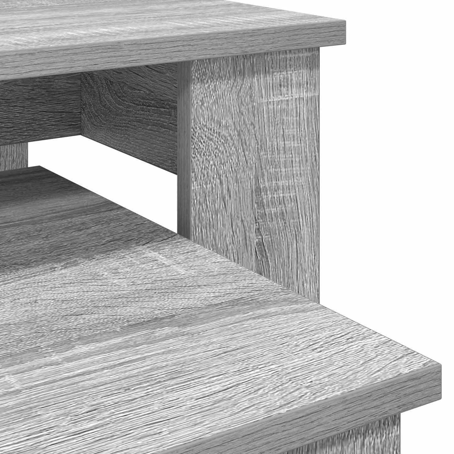Kávasztal Szett 2 pcs Szürke Sonoma 100 x 50 x 42 cm Szerelt Fa
