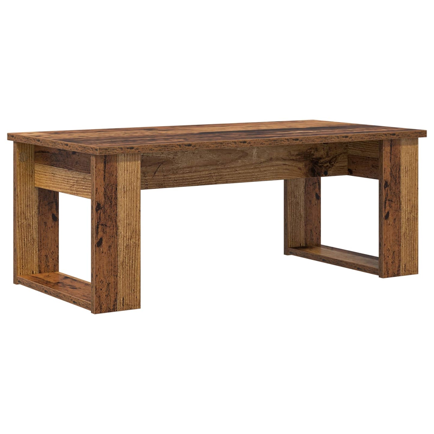 Kávasztal Szett 2 pcs Öreg fa 100 x 50 x 42 cm Szerelt Fa