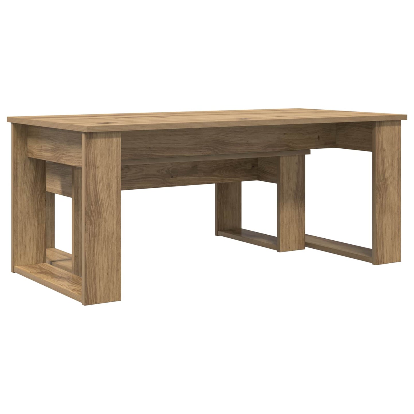 Kávasztal Szett 2 pcs Artisan tölgy 100 x 50 x 42 cm Szerelt Fa