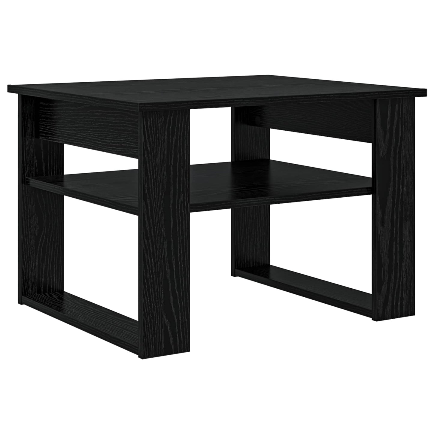 Dohányzóasztal Fekete tölgy 64 x 54 x 44 cm Szerelt Fa