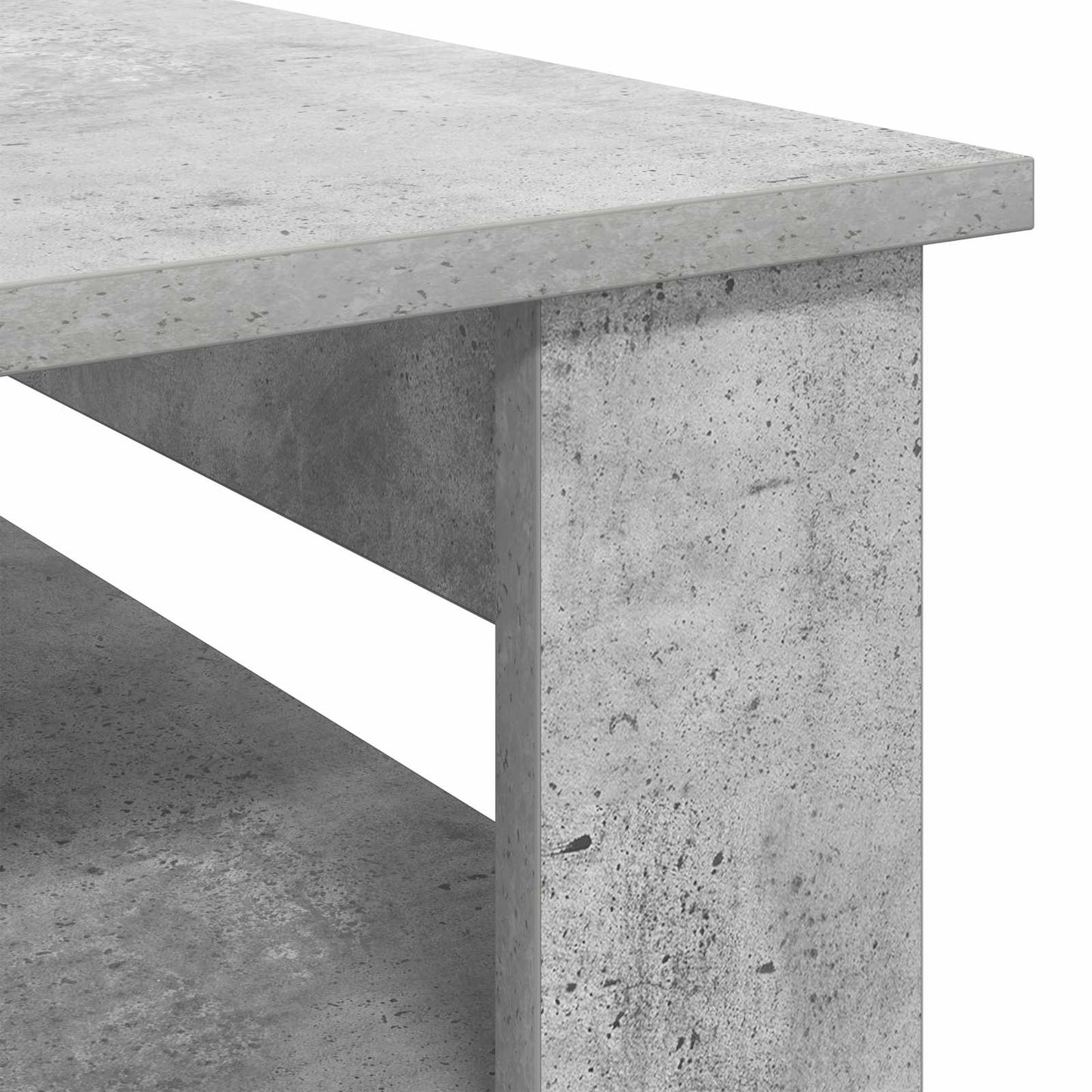 Dohányzóasztal Beton Szürke 64 x 54 x 44 cm Szerelt Fa