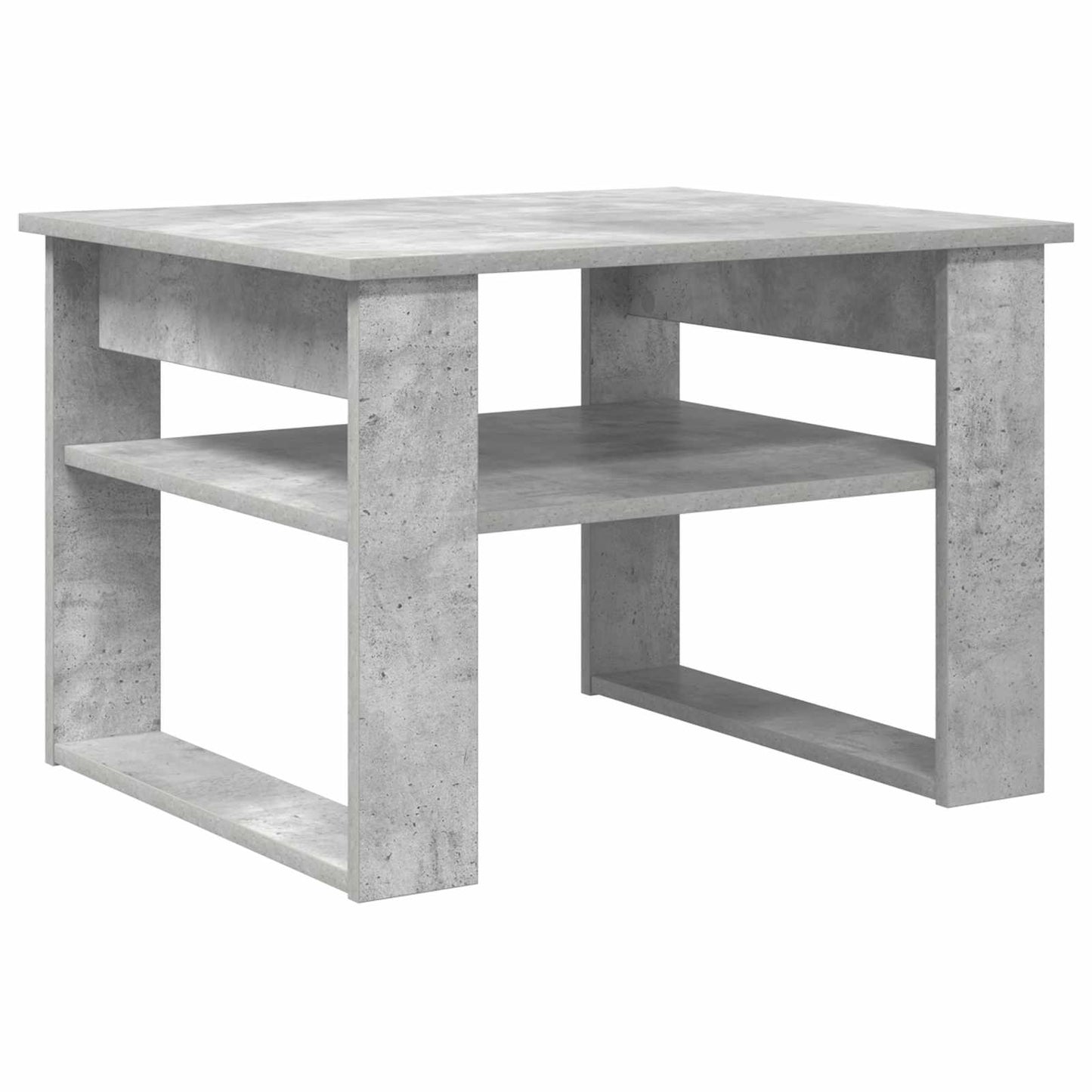 Dohányzóasztal Beton Szürke 64 x 54 x 44 cm Szerelt Fa