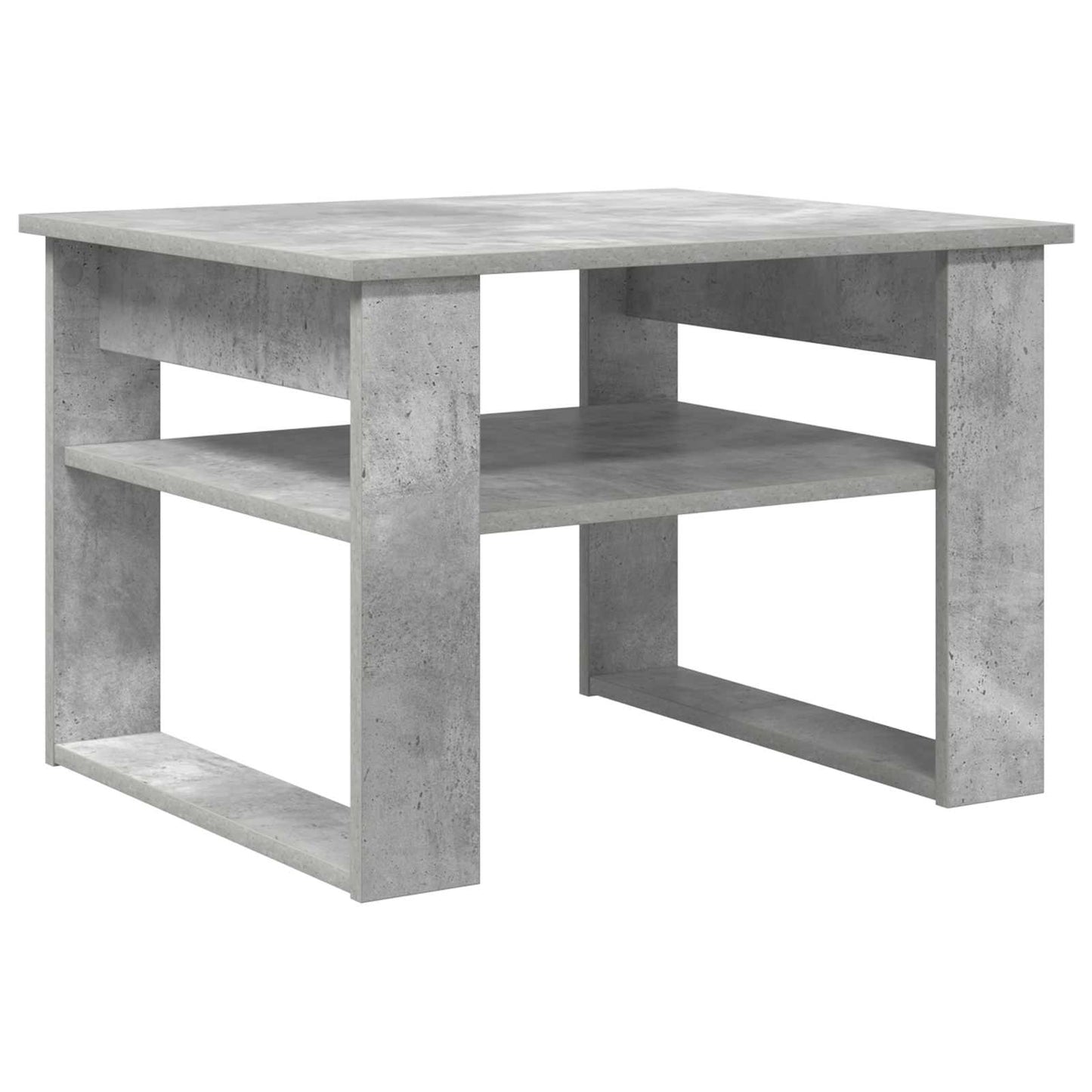 Dohányzóasztal Beton Szürke 64 x 54 x 44 cm Szerelt Fa