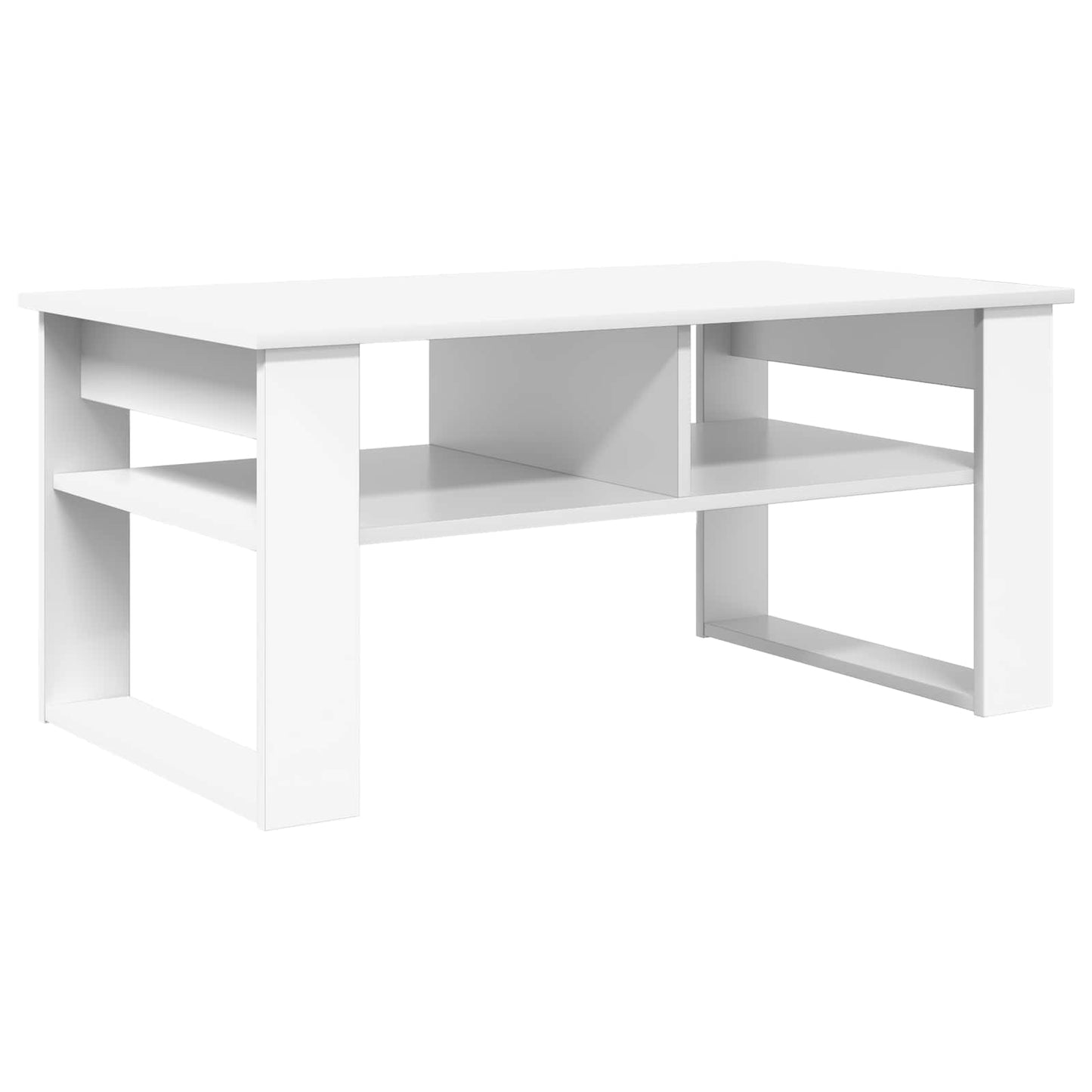 Dohányzóasztal Fehér 96 x 54 x 44 cm Szerelt Fa