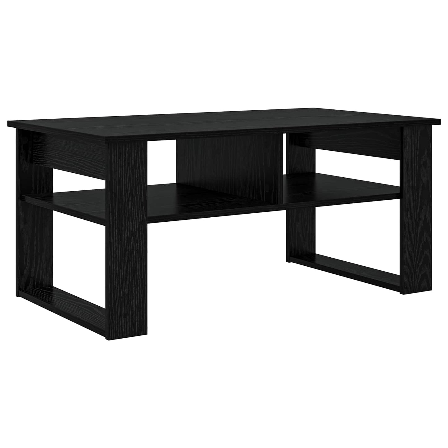 Dohányzóasztal Fekete tölgy 96 x 54 x 44 cm Szerelt Fa