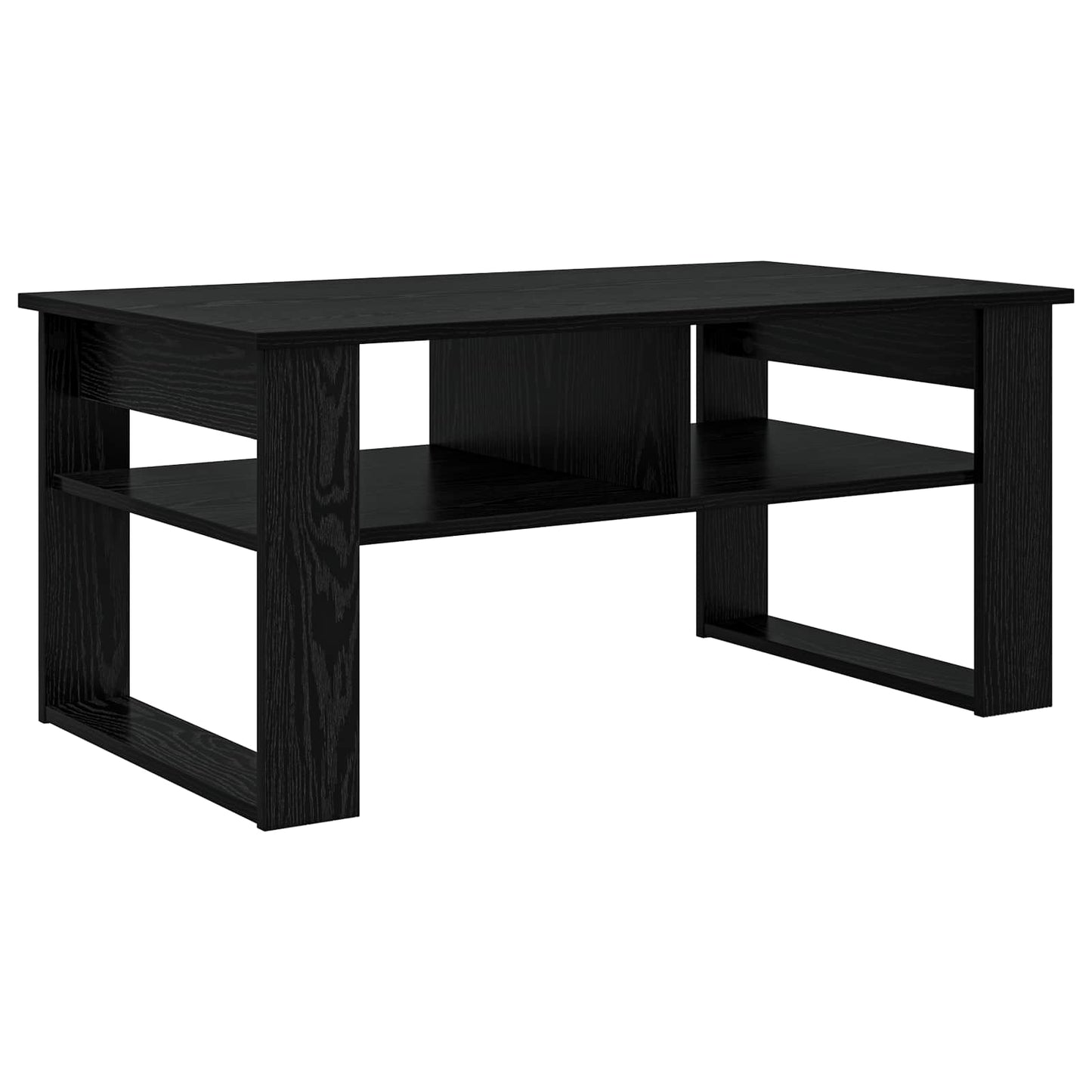 Dohányzóasztal Fekete tölgy 96 x 54 x 44 cm Szerelt Fa