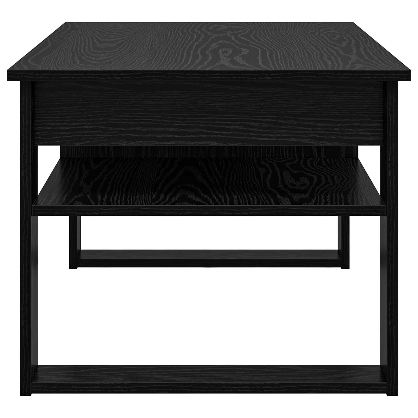 Dohányzóasztal Fekete tölgy 96 x 54 x 44 cm Szerelt Fa