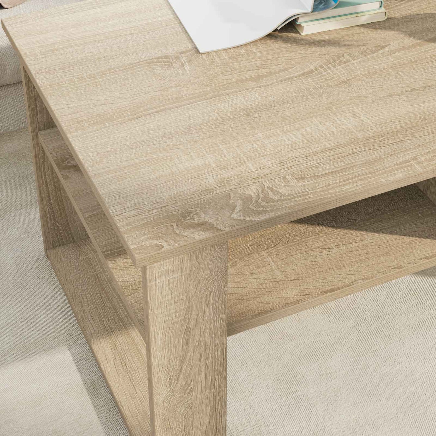 Dohányzóasztal Sonoma tölgy 96 x 54 x 44 cm Szerelt Fa