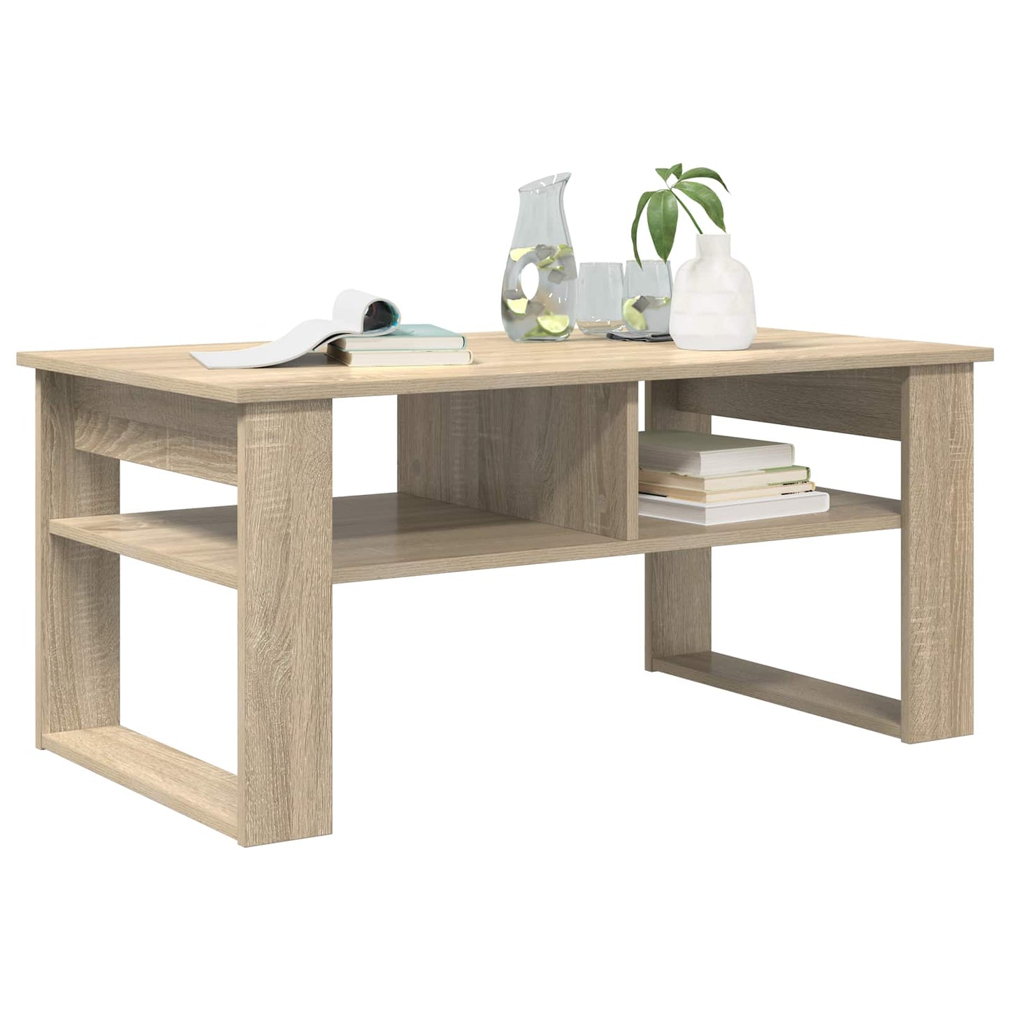 Dohányzóasztal Sonoma tölgy 96 x 54 x 44 cm Szerelt Fa