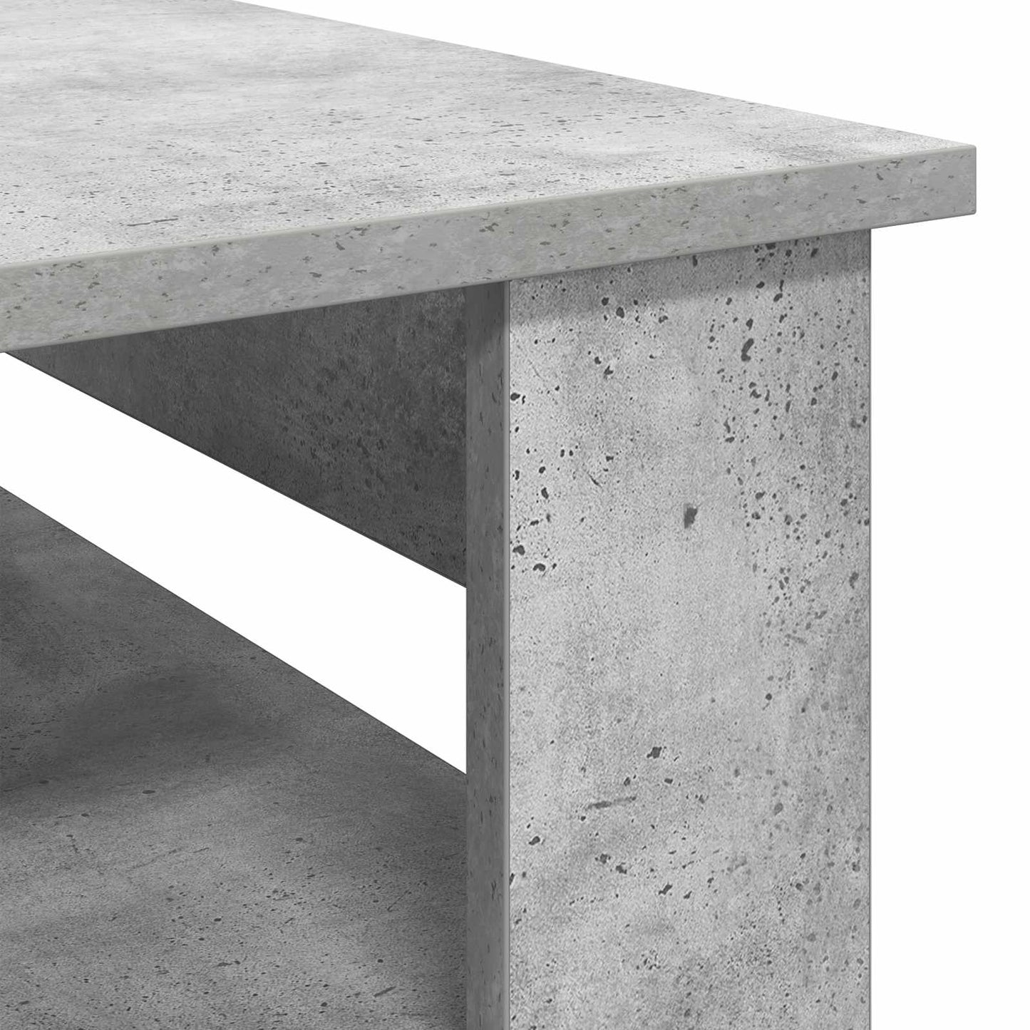 Dohányzóasztal Beton Szürke 96 x 54 x 44 cm Szerelt Fa