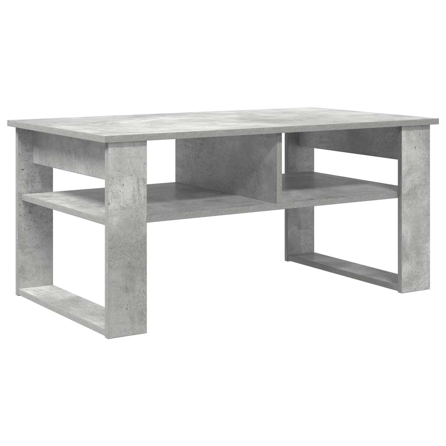 Dohányzóasztal Beton Szürke 96 x 54 x 44 cm Szerelt Fa