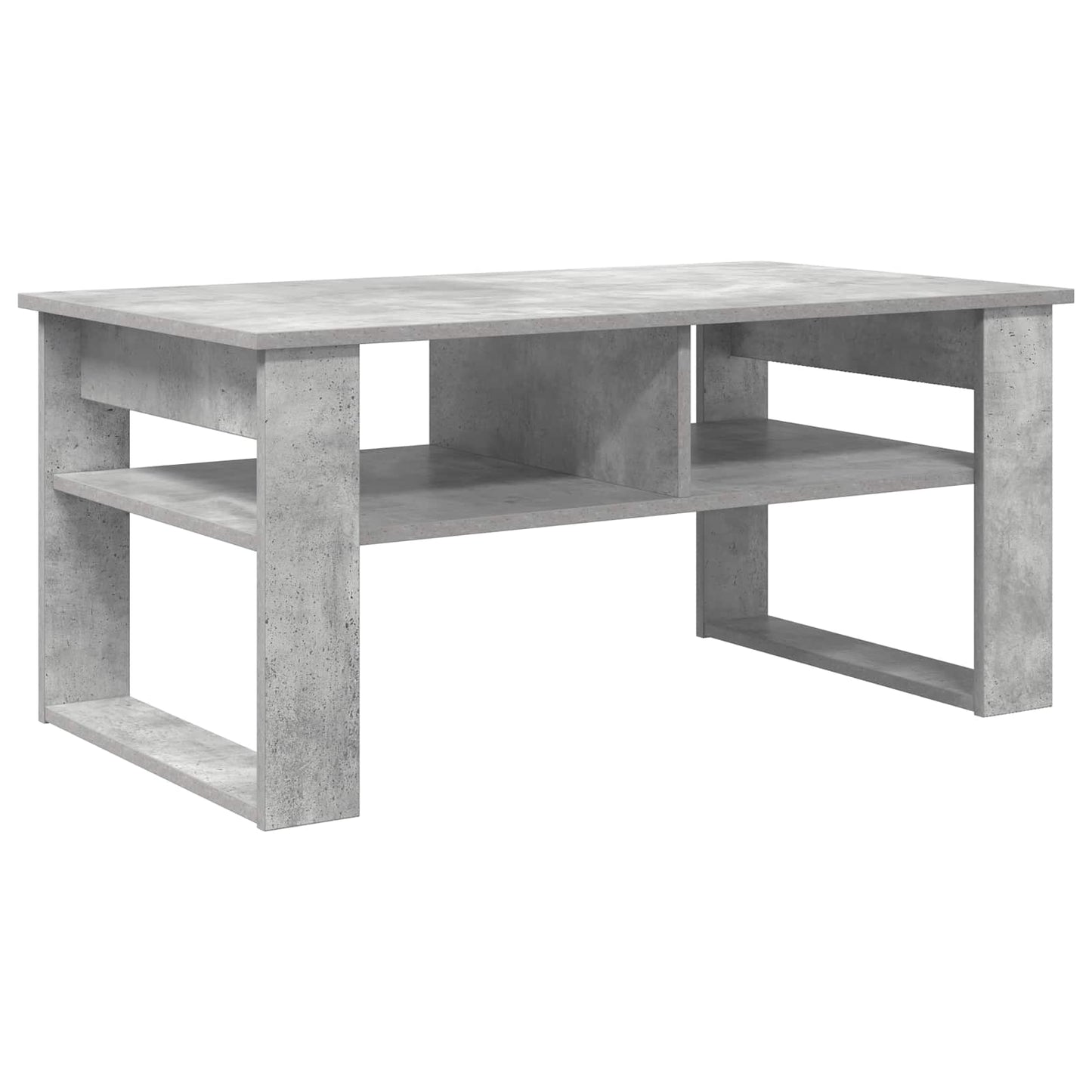 Dohányzóasztal Beton Szürke 96 x 54 x 44 cm Szerelt Fa
