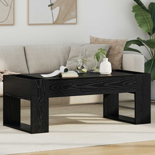 Dohányzóasztal Fekete tölgy 110 x 50 x 41 cm Faanyag