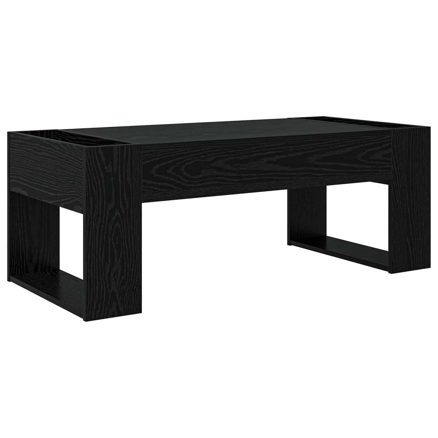 Dohányzóasztal Fekete tölgy 110 x 50 x 41 cm Szerelt Fa