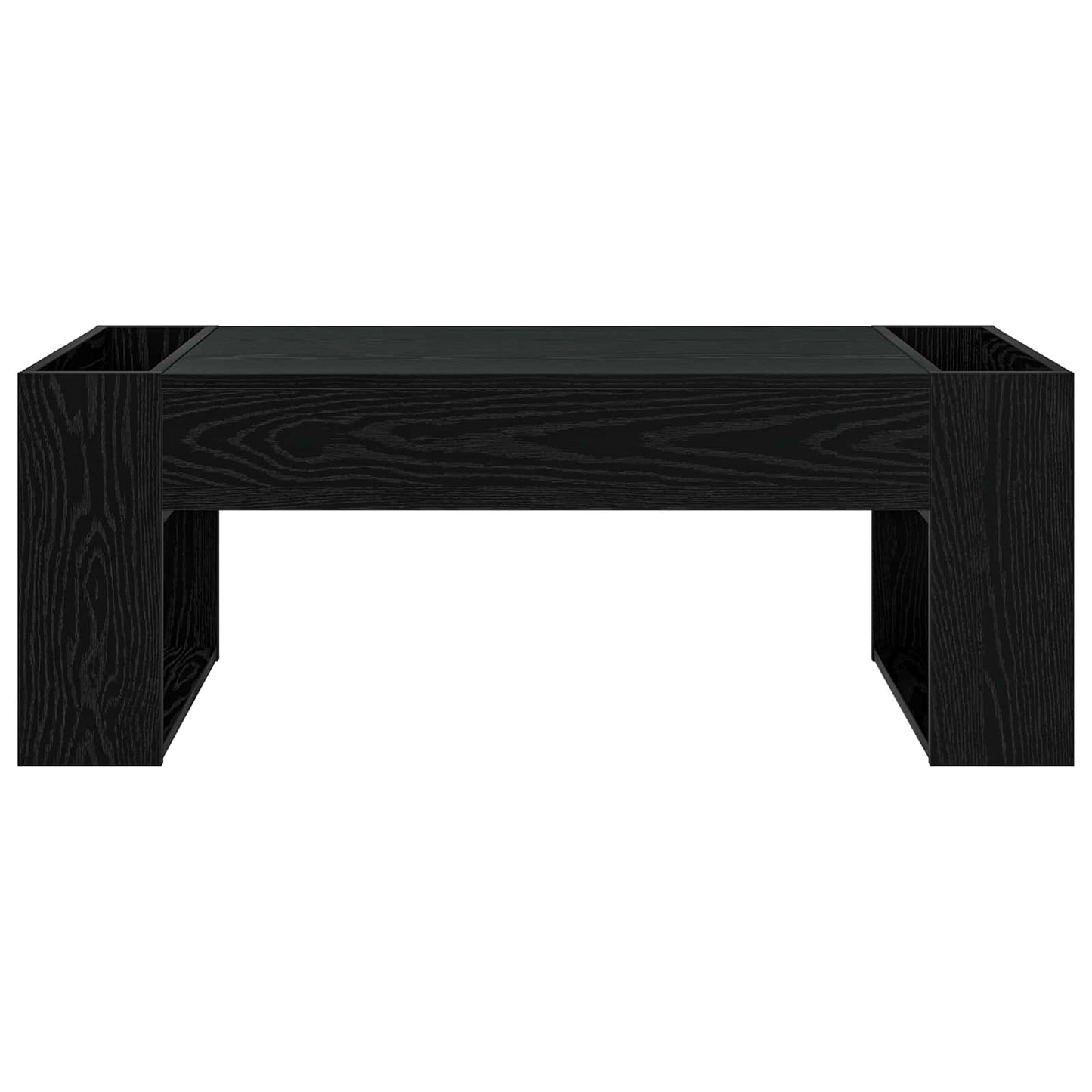 Dohányzóasztal Fekete tölgy 110 x 50 x 41 cm Szerelt Fa