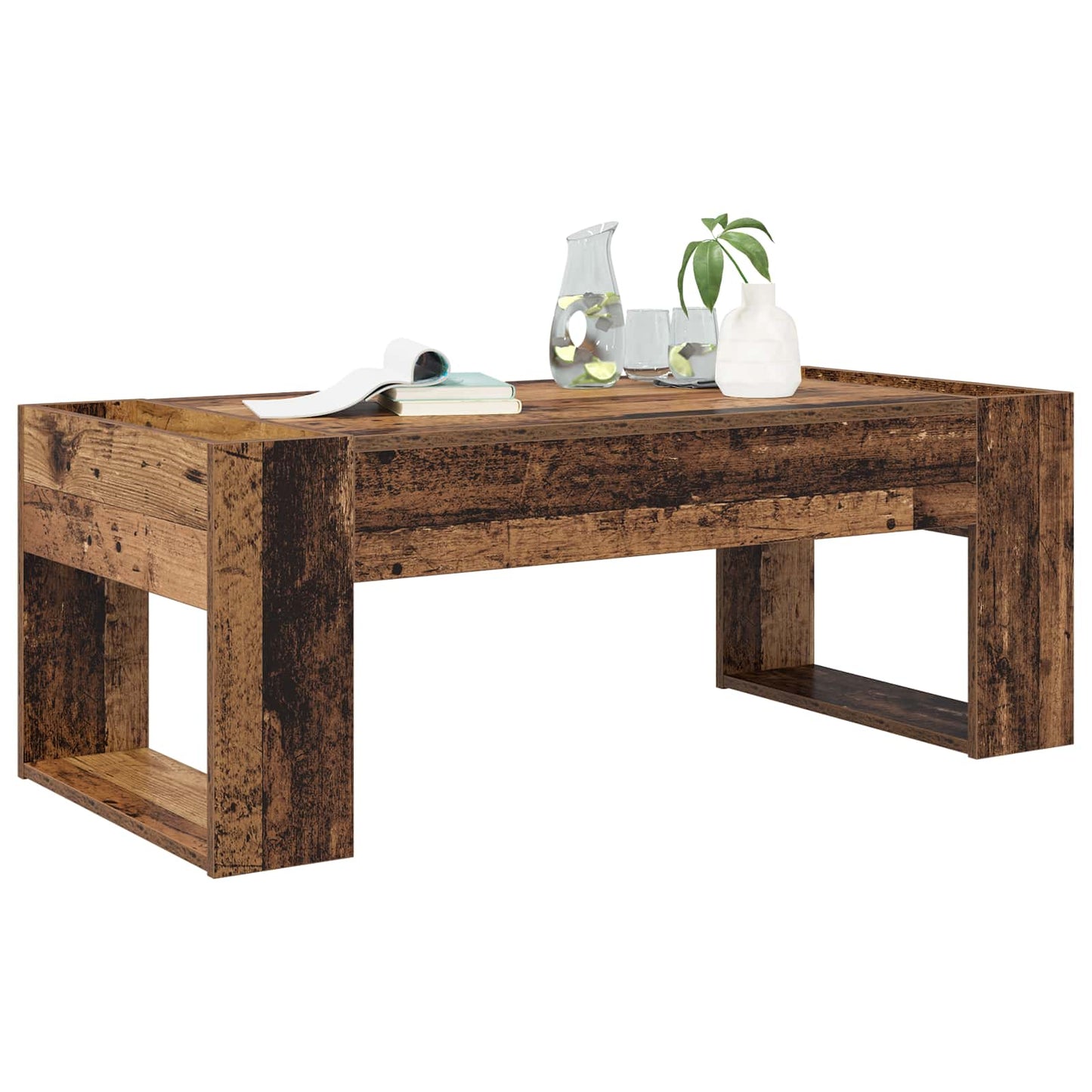 Dohányzóasztal Öreg fa 110 x 50 x 41 cm Szerelt Fa