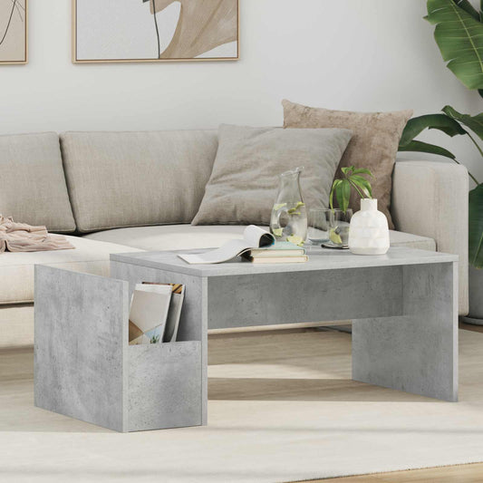Dohányzóasztal Beton Szürke 90 x 45 x 35 cm Faanyag