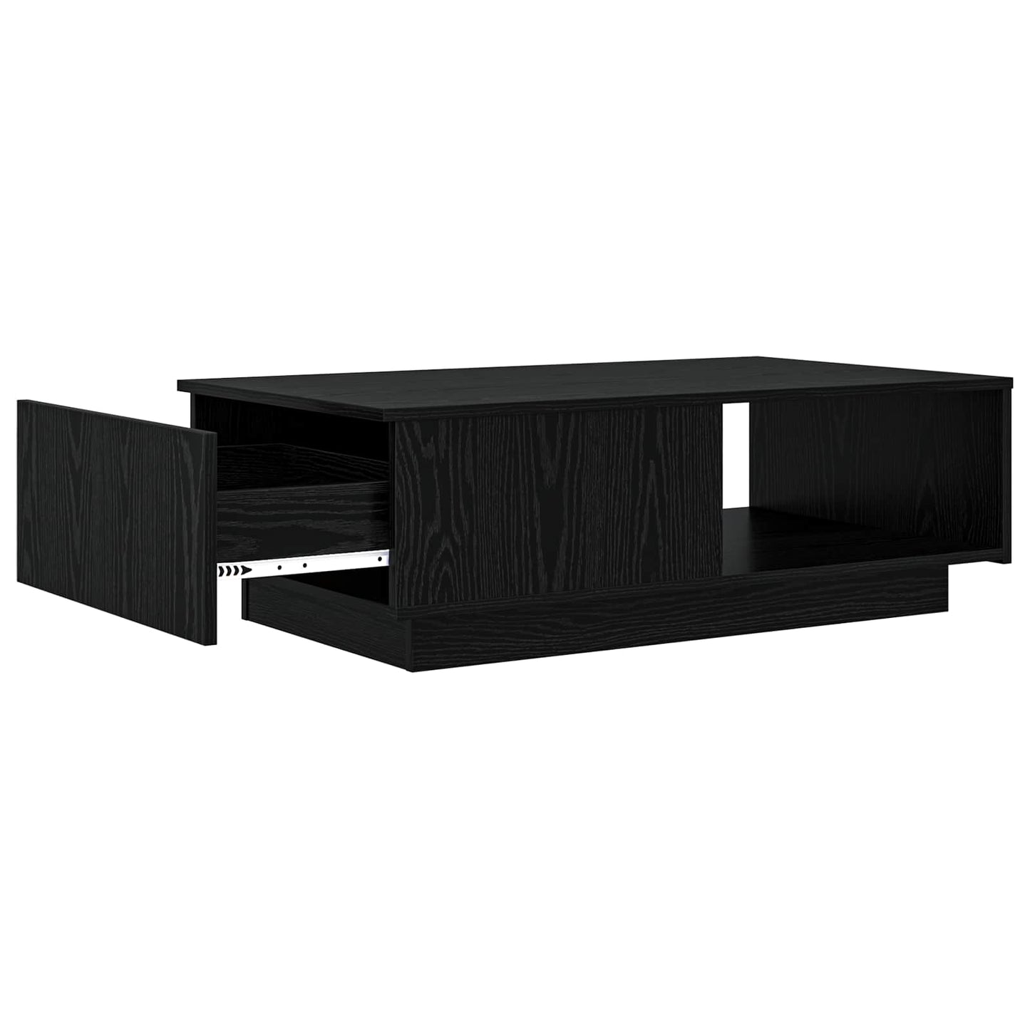 Dohányzóasztal Fekete tölgy 95 x 55 x 31 cm Szerelt Fa