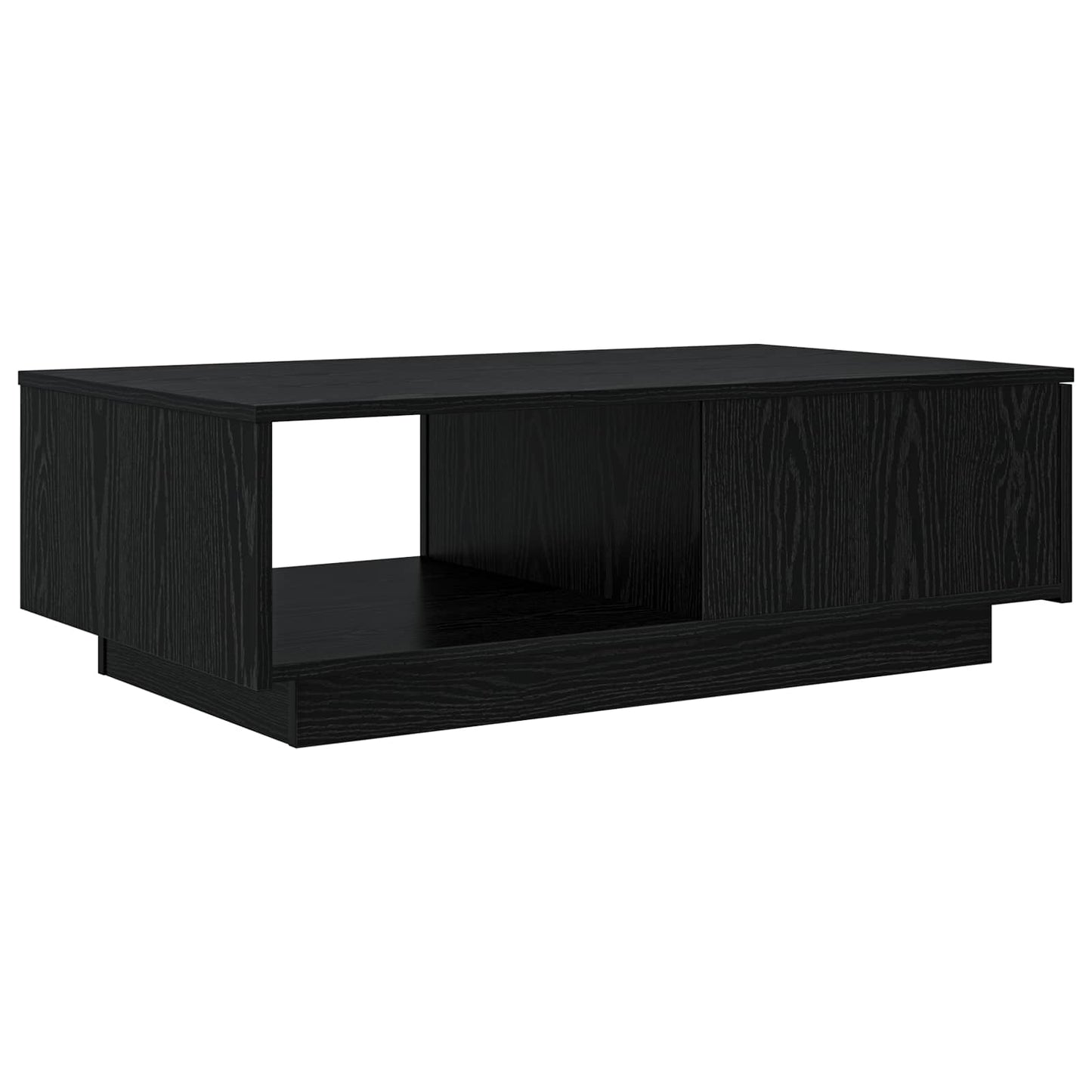 Dohányzóasztal Fekete tölgy 95 x 55 x 31 cm Szerelt Fa