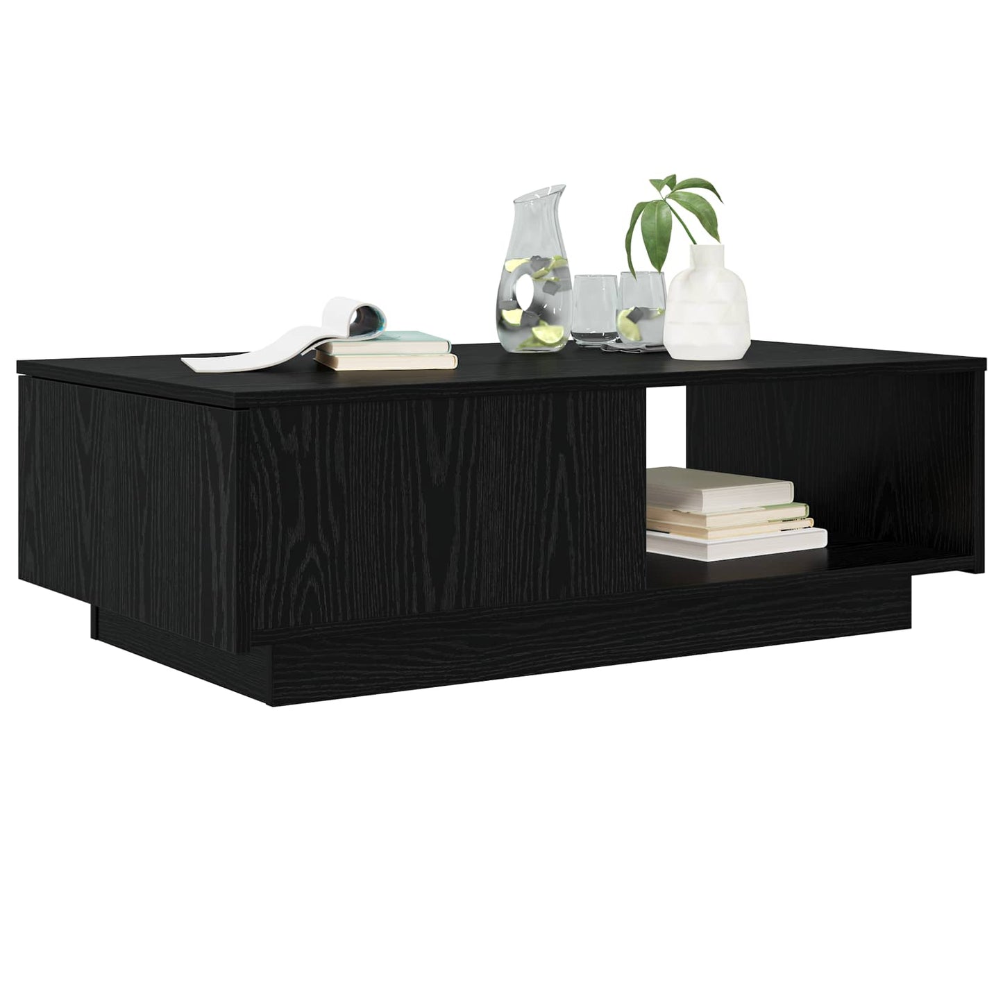 Dohányzóasztal Fekete tölgy 95 x 55 x 31 cm Szerelt Fa