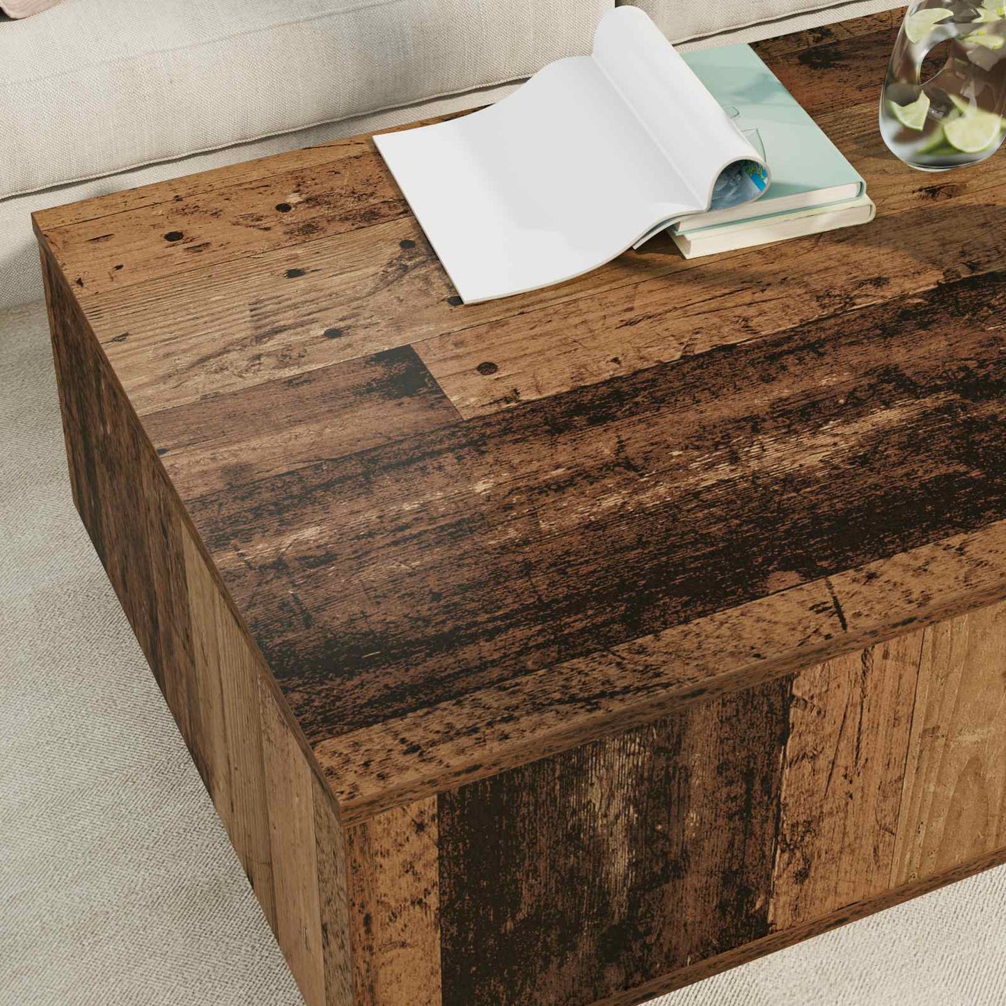 Dohányzóasztal Öreg fa 95 x 55 x 31 cm Szerelt Fa