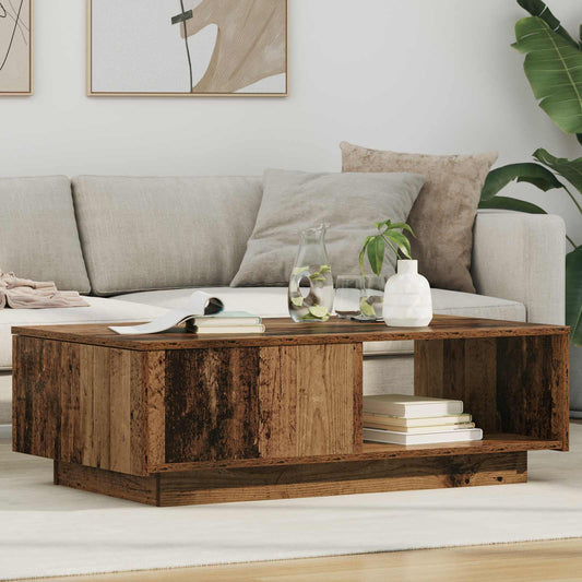 Dohányzóasztal fiókkal Öreg fa 95 x 55 x 31 cm Faanyag