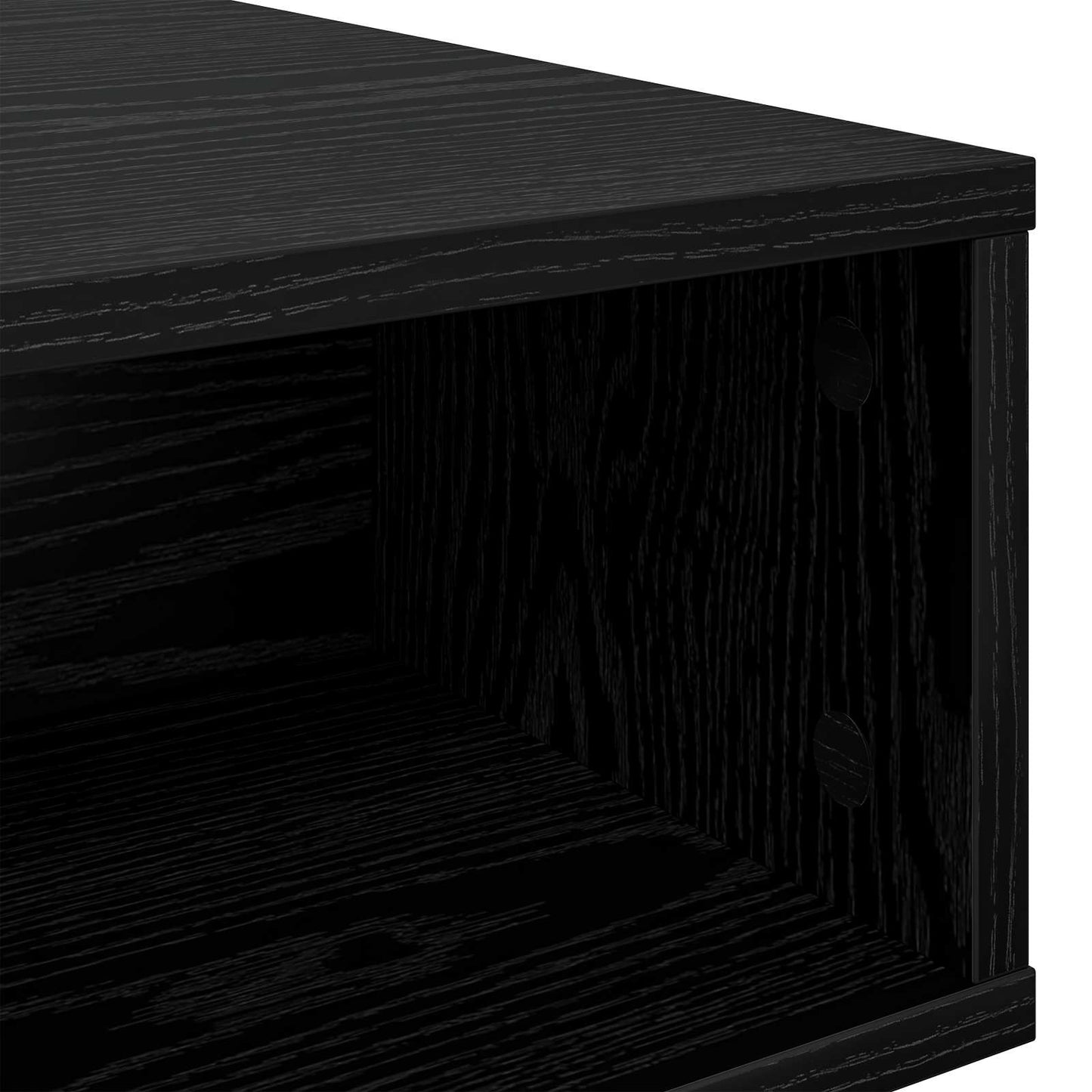 Dohányzóasztal Fekete tölgy 105 x 50 x 32,5 cm Szerelt Fa