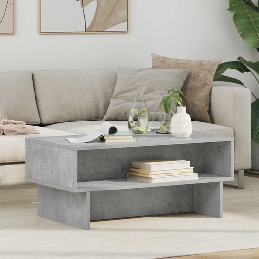 Dohányzóasztal Beton Szürke 80 x 46 x 35 cm Faanyag