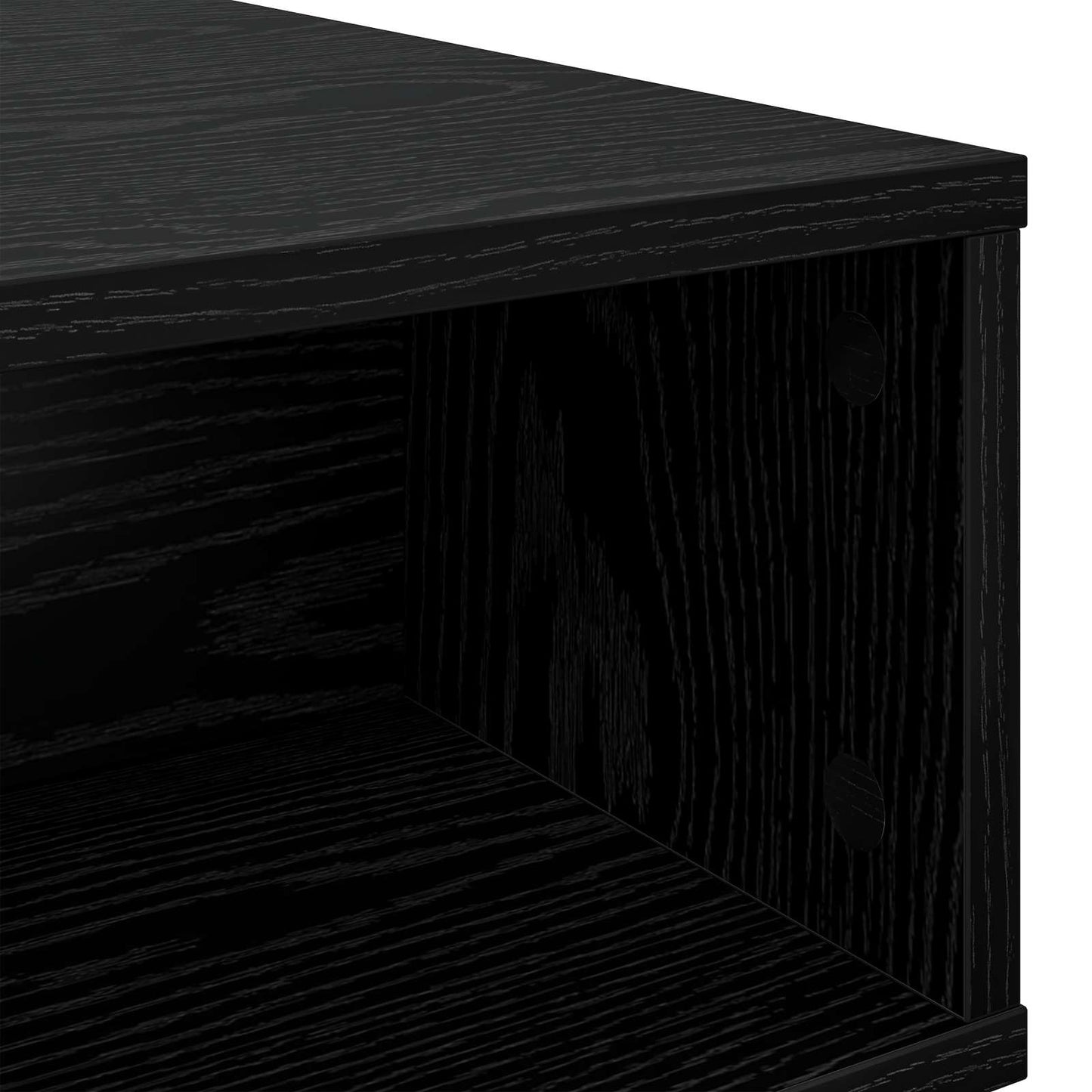 Dohányzóasztal Fekete tölgy 100 x 46 x 35 cm Szerelt Fa